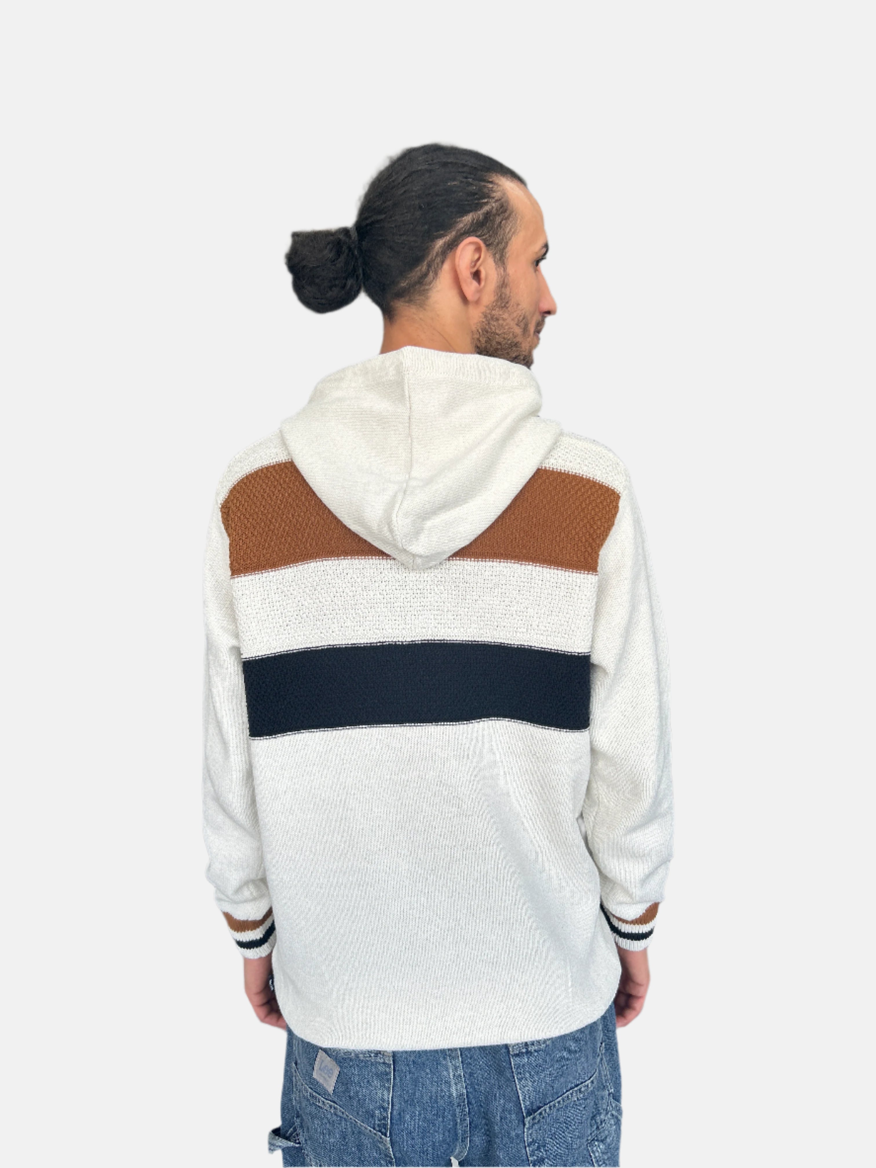 Boss Hoodie Slim Fit Sweatshirt 50480672-260 10165506 White/Brown/White/Black