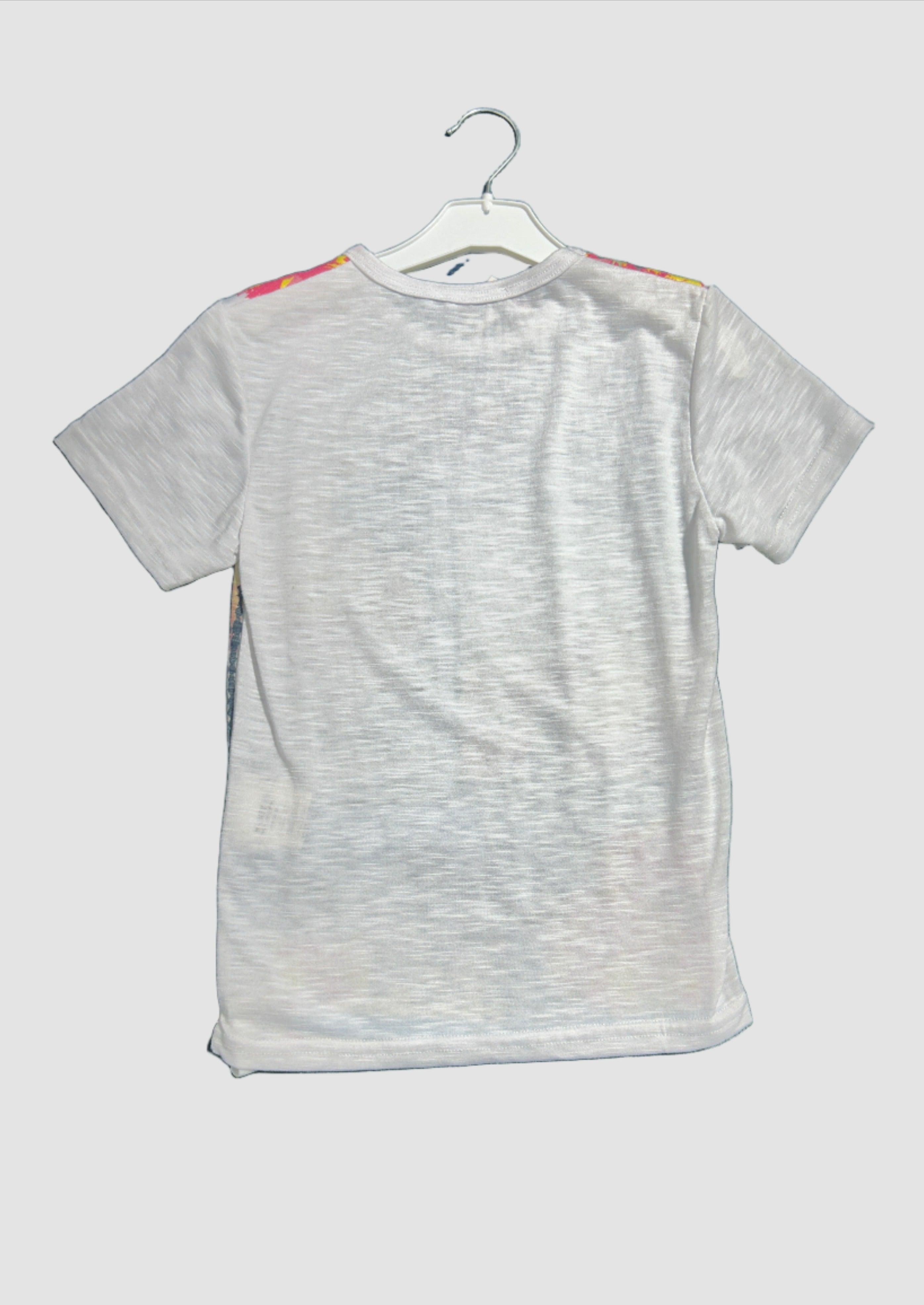 K BOYS89 WHTMIX-34 GIRL T-SHIRT