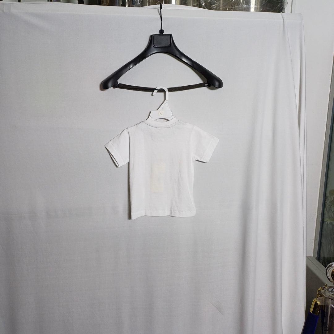 تي شيرت للأولاد من MTF أبيض اللون مقاس RN SS H92 H80 -12 شهرًا