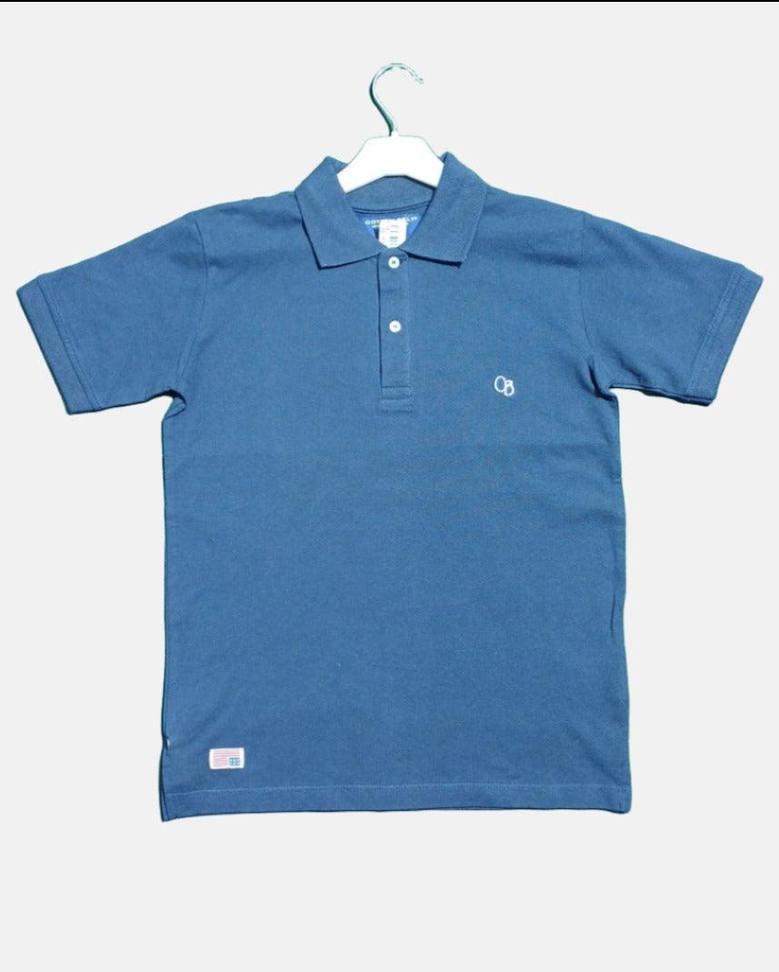 COTTON BELT BOY POLO T-SHIRT NAVY