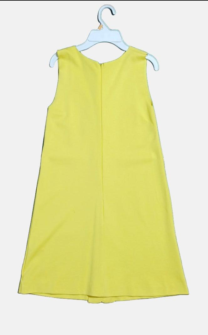 فستان بناتي أصفر إمبراطوري مقاس L 100034 50571