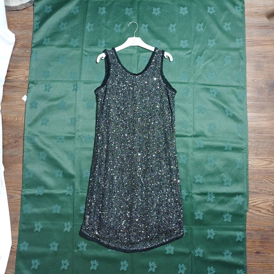 فستان PINKO BLACK-XL للفتيات بدون أكمام 01564