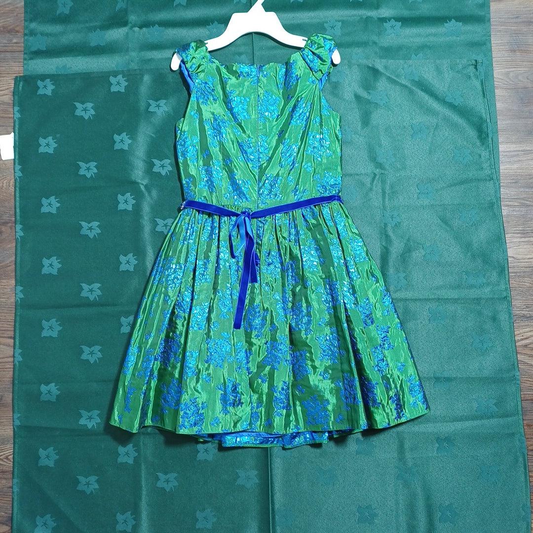 فستان ديفيد تشارلز جرين للبنات 6 سنوات DC0010