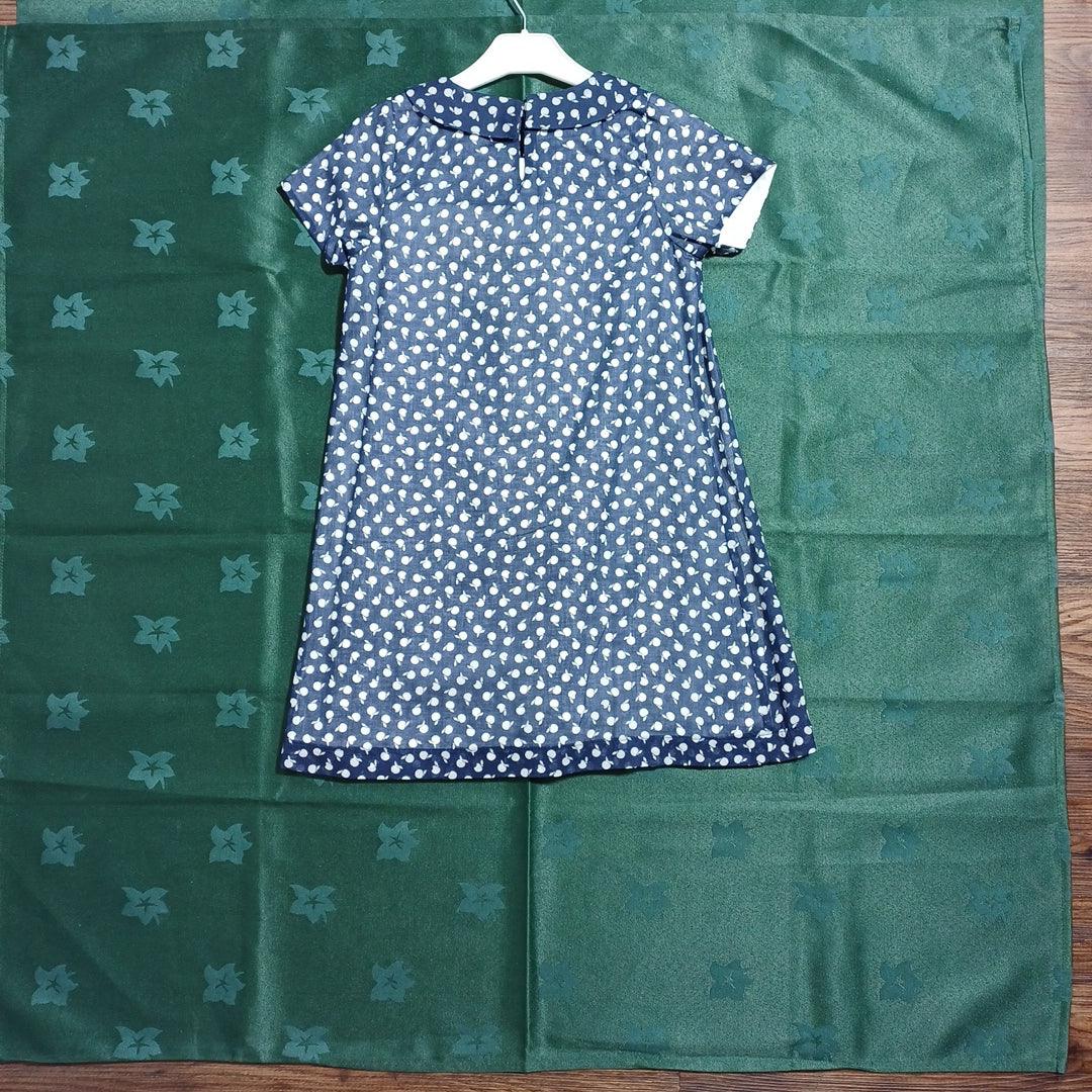 G17Y60935 BLUE:9/10Y GIRL DRESS