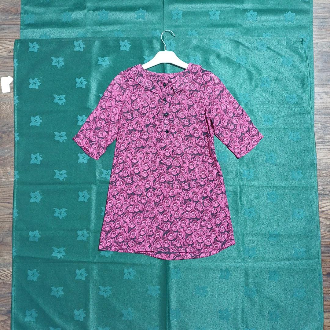 Red G16Y60714 Goose Girls 3/4 Sleeve Dress