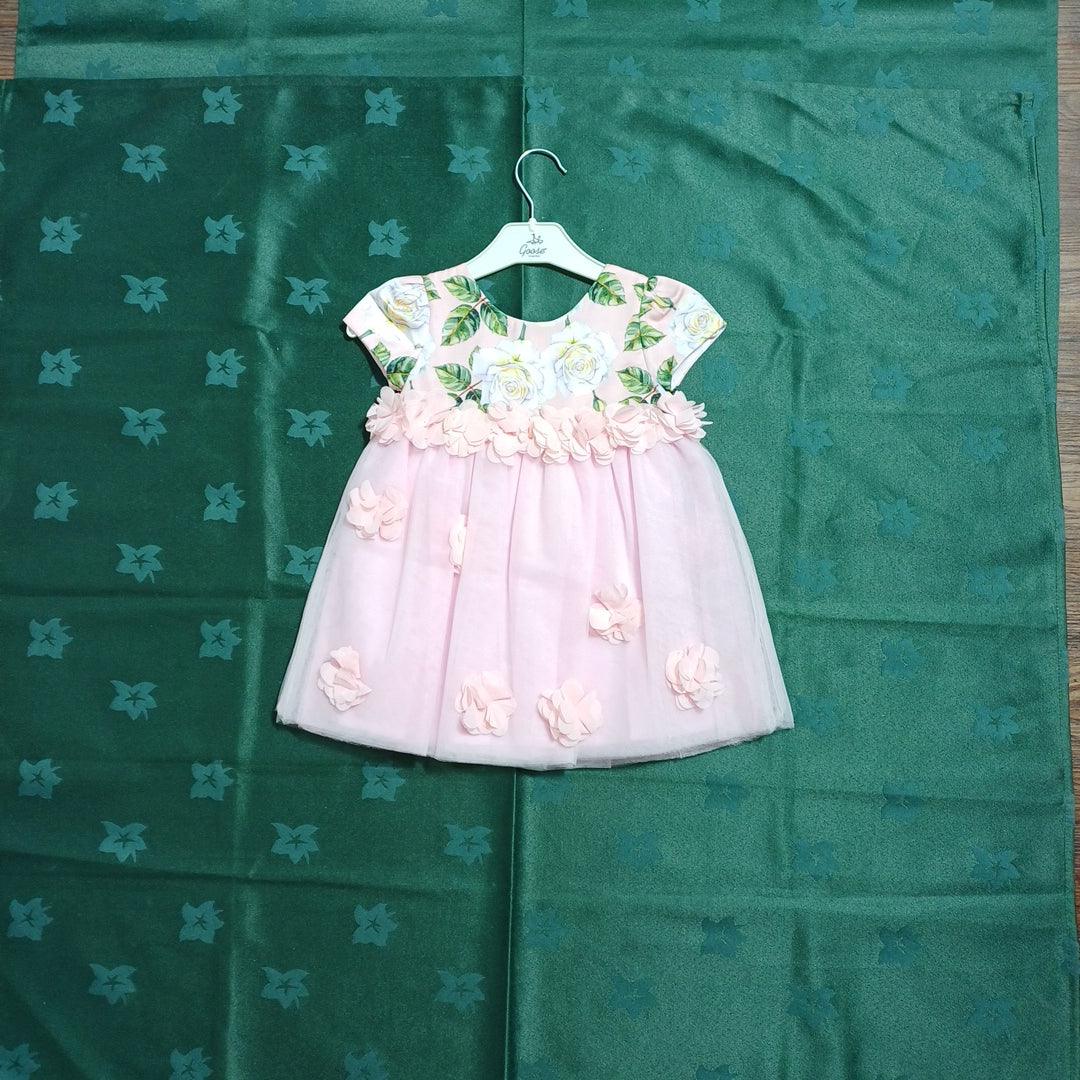 فستان بناتي G17Y60928 وردي-A12