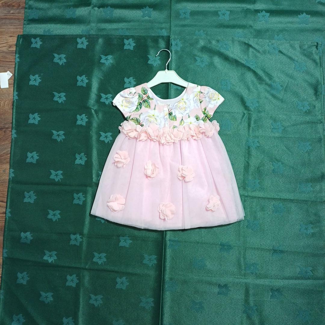 فستان بناتي G17Y60928 وردي-A12