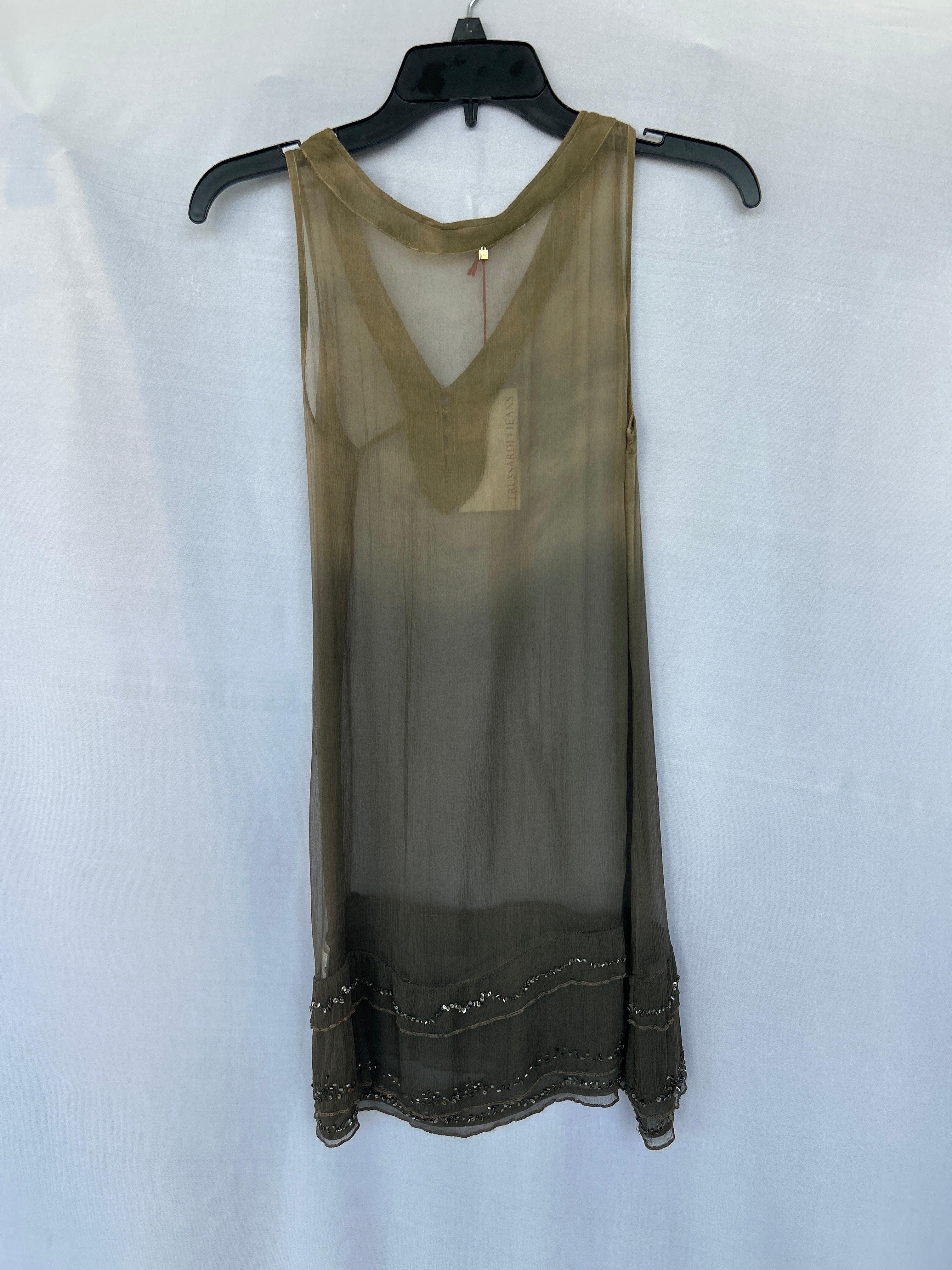 بلوزة نسائية بدون أكمام من Trussardi Col-357 باللون الأخضر S 564596