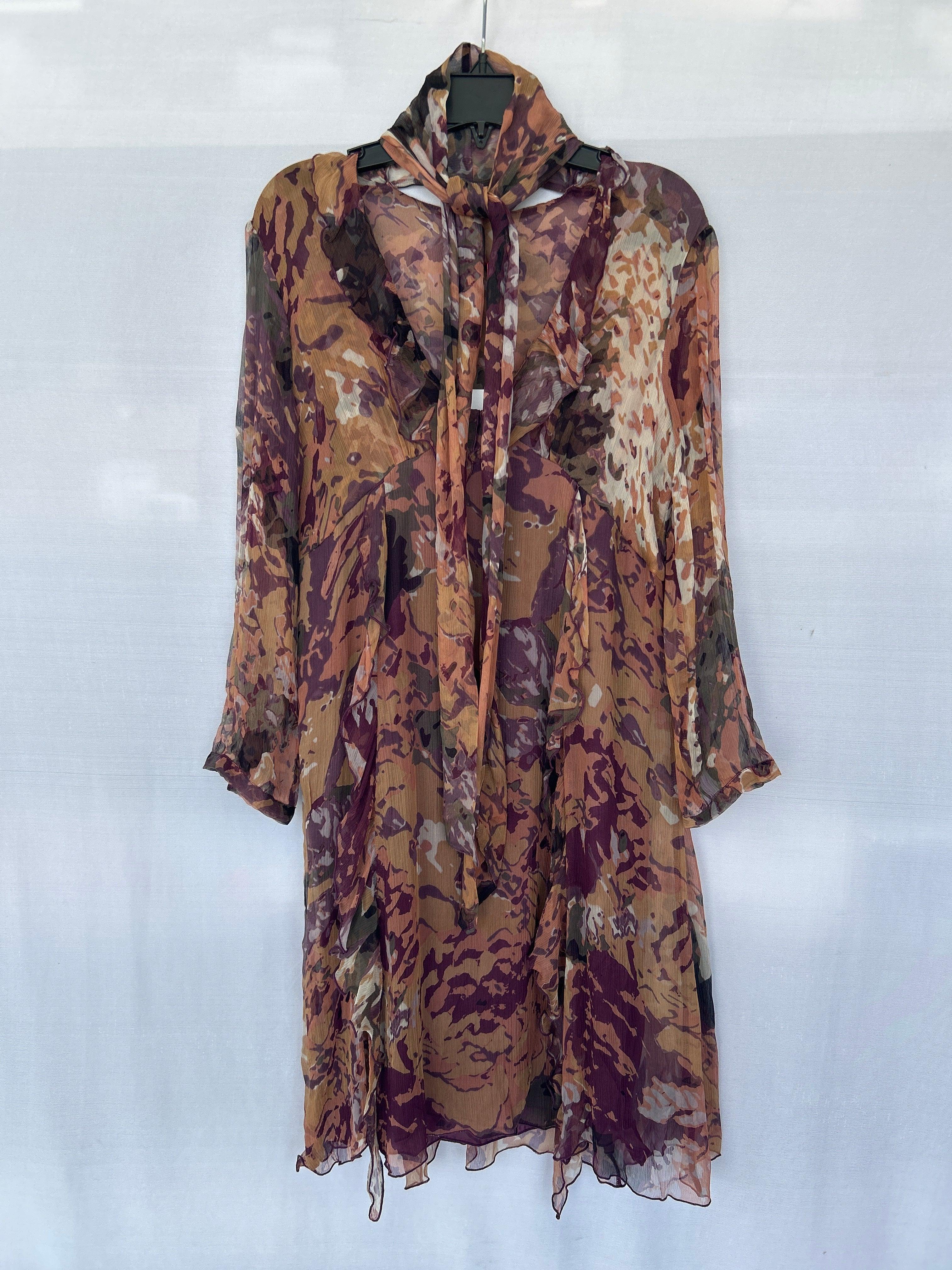 Brown Col-66 561523 Trussardi Women Long sleeve Dress