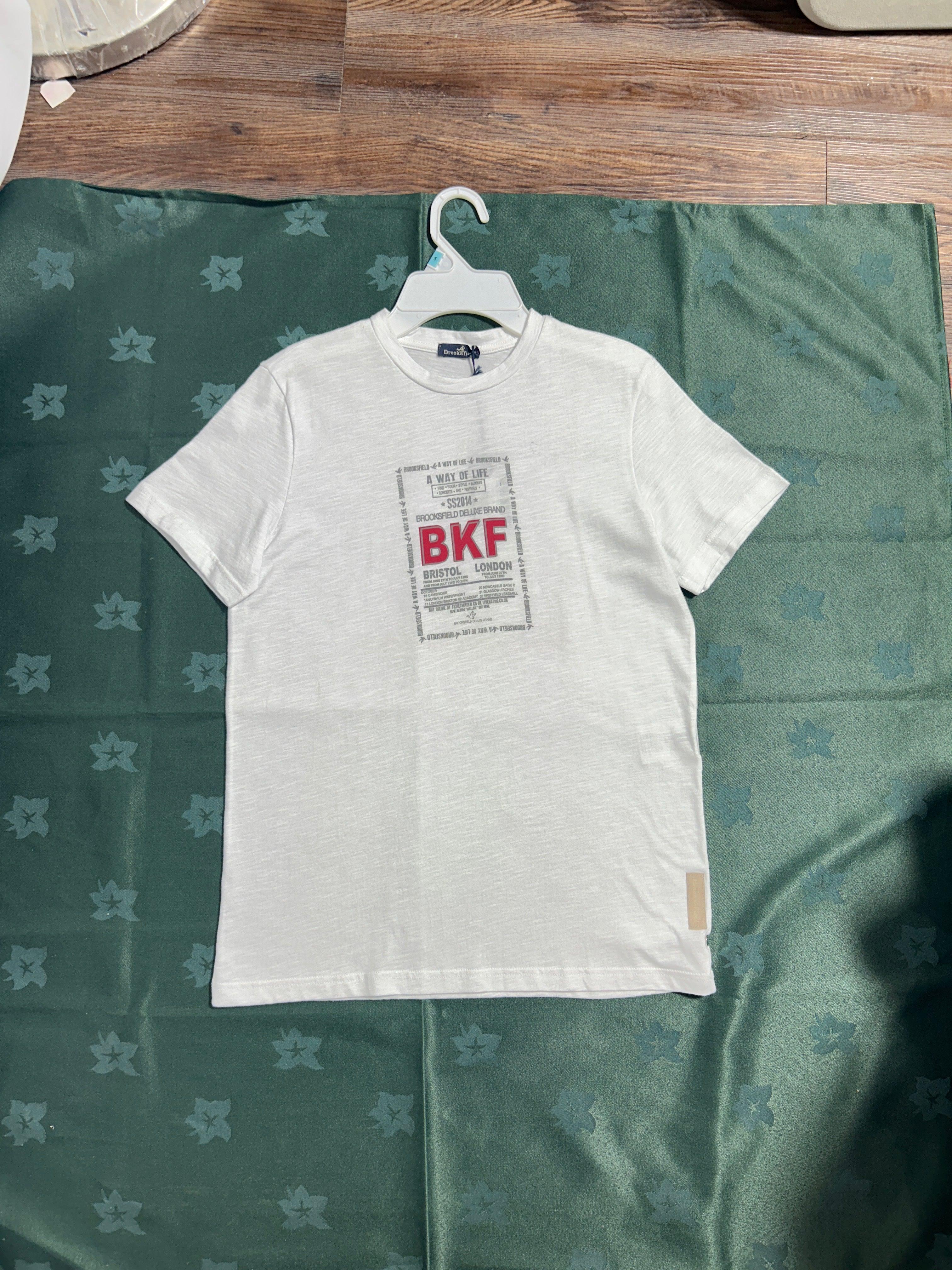 BROOKSFIELD WHITE-JR BOY T-SHIRT RN SS