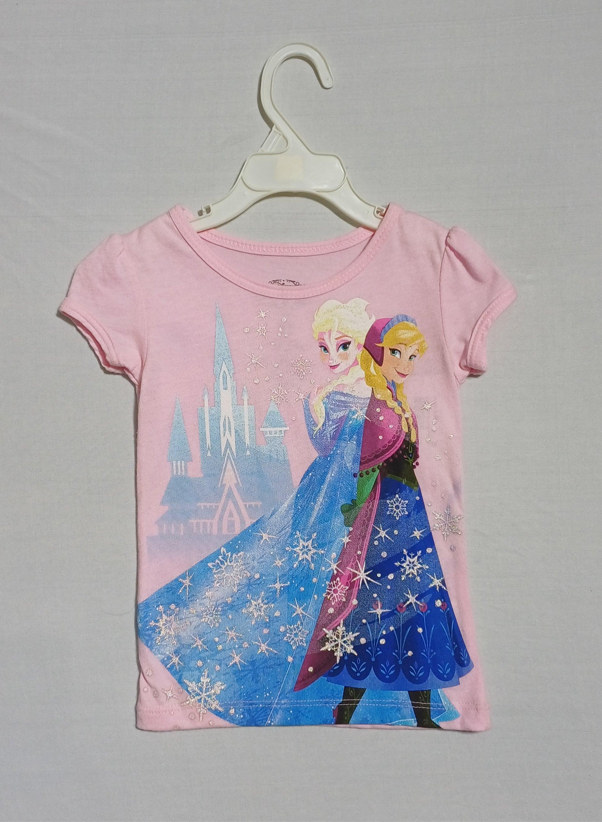 تي شيرت DISNEP FROZEN PINK-2T للفتيات RN SS QB527BZM3