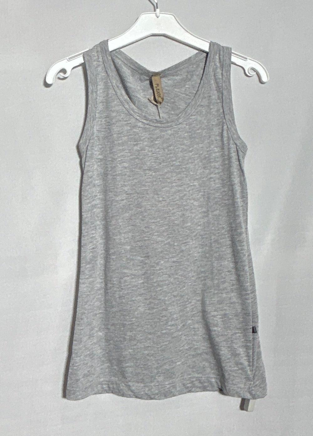 تي شيرت بلا أكمام للفتيات من PLEASE 1026 رمادي-S