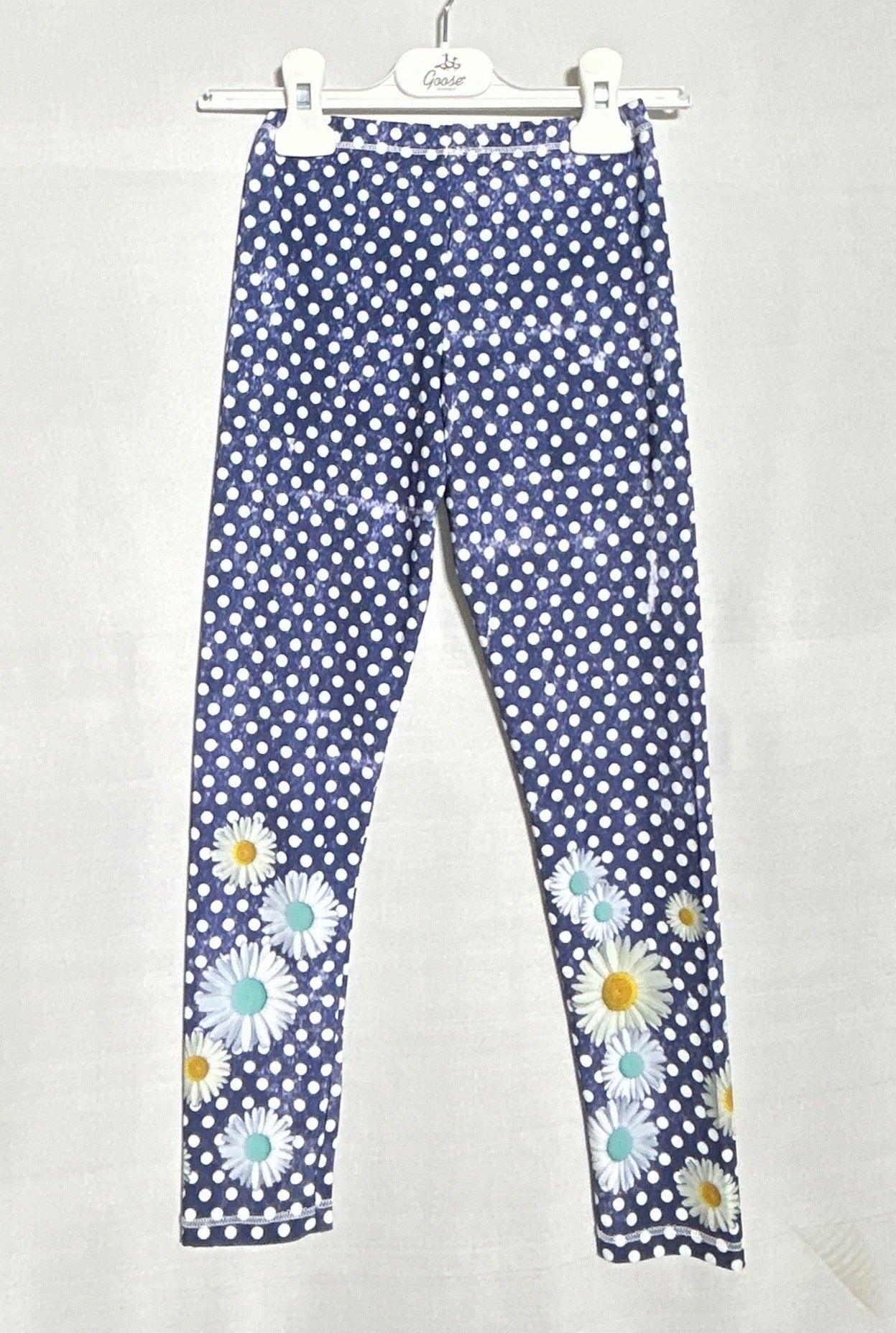 بنطلون ضيق للبنات من I CARE 1644 باللون الأزرق والزهور