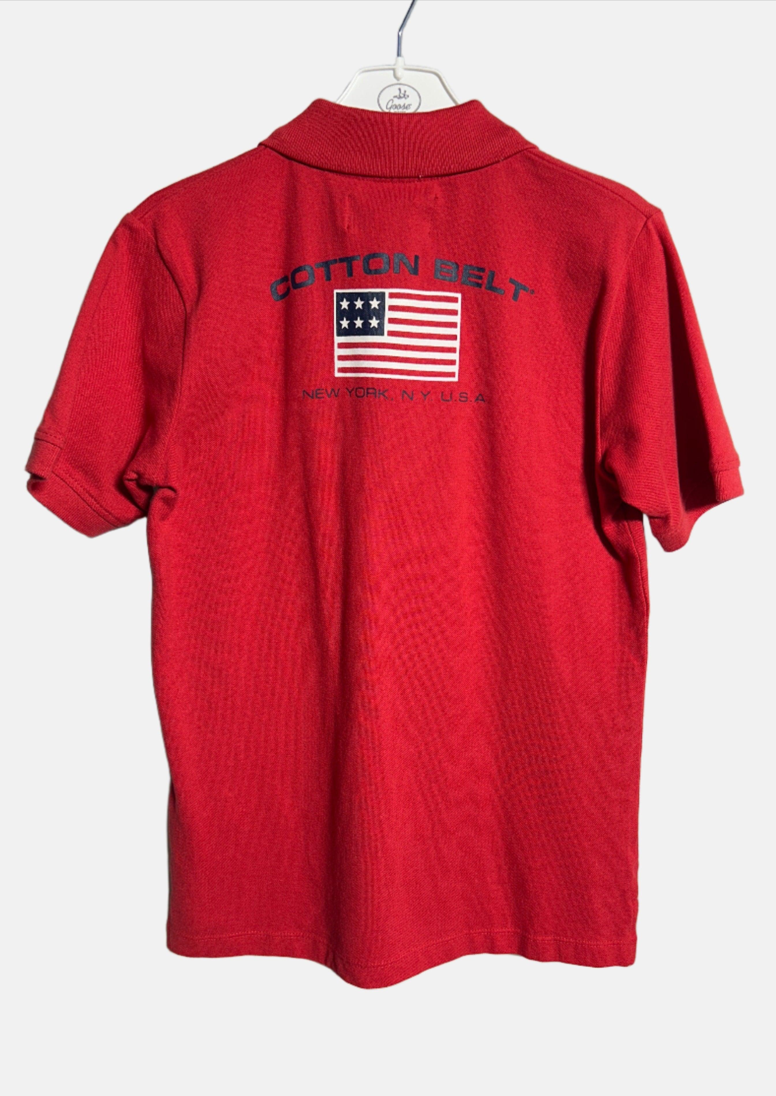 COTTON BELT BOY POLO T-SHIRT RED