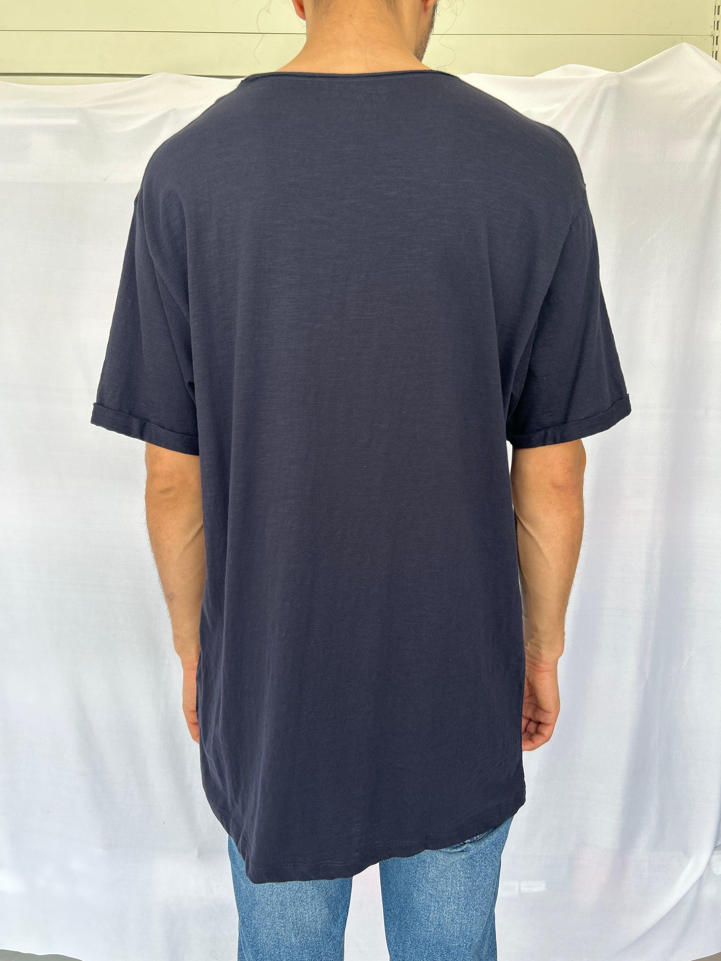 LIU.JO Navy ONDE Men T-Shirt