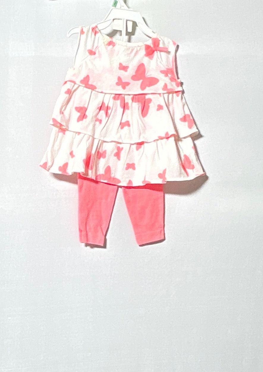 CARTER'S GIRL 2PCS SET DRESS+LEGGING 121B377