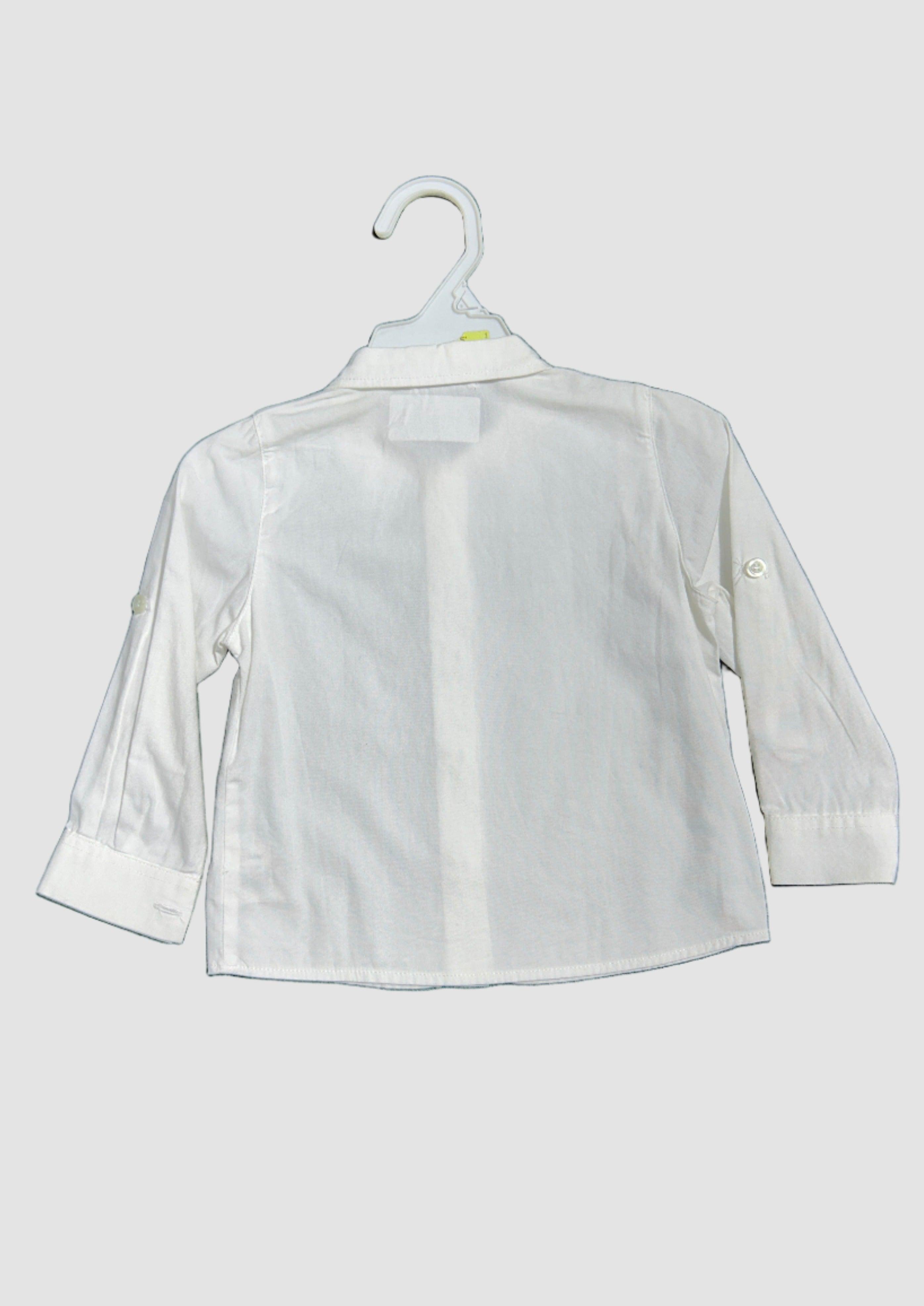 MICKY BABY WHITE PLAIN SHIRT 4Y