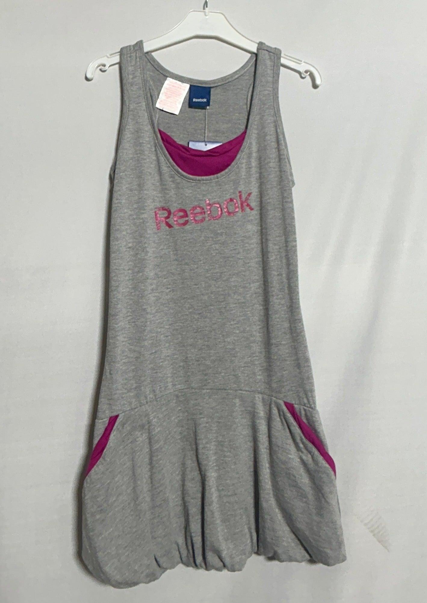 فستان ريبوك للبنات باللون الرمادي - 10 سنوات X21349