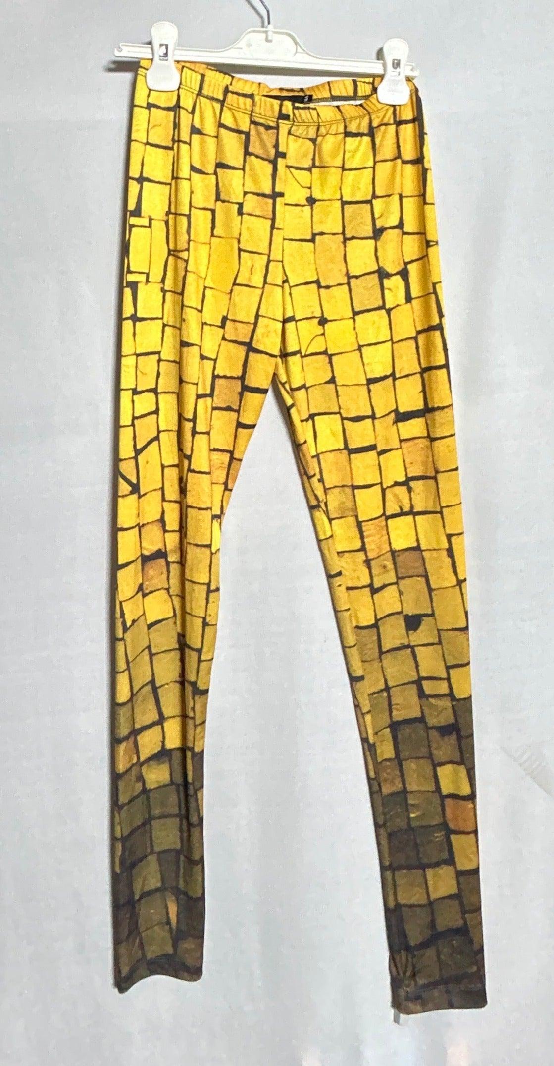 LE FARFALLE LEGGINGS YELLOW PRINT