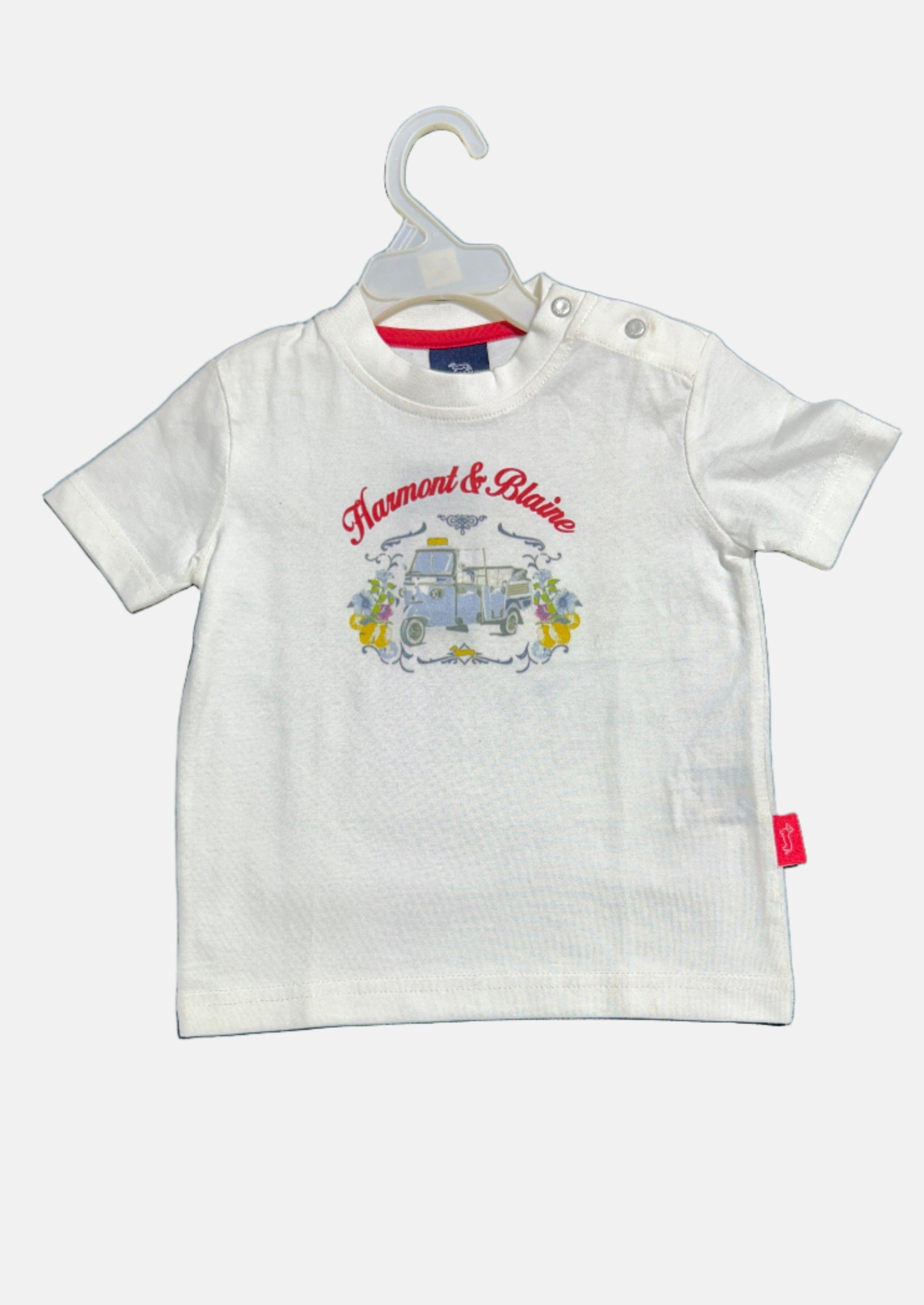 تي شيرت RN للأولاد من HARMONT&BLAINE، أبيض، مقاس 18 شهرًا