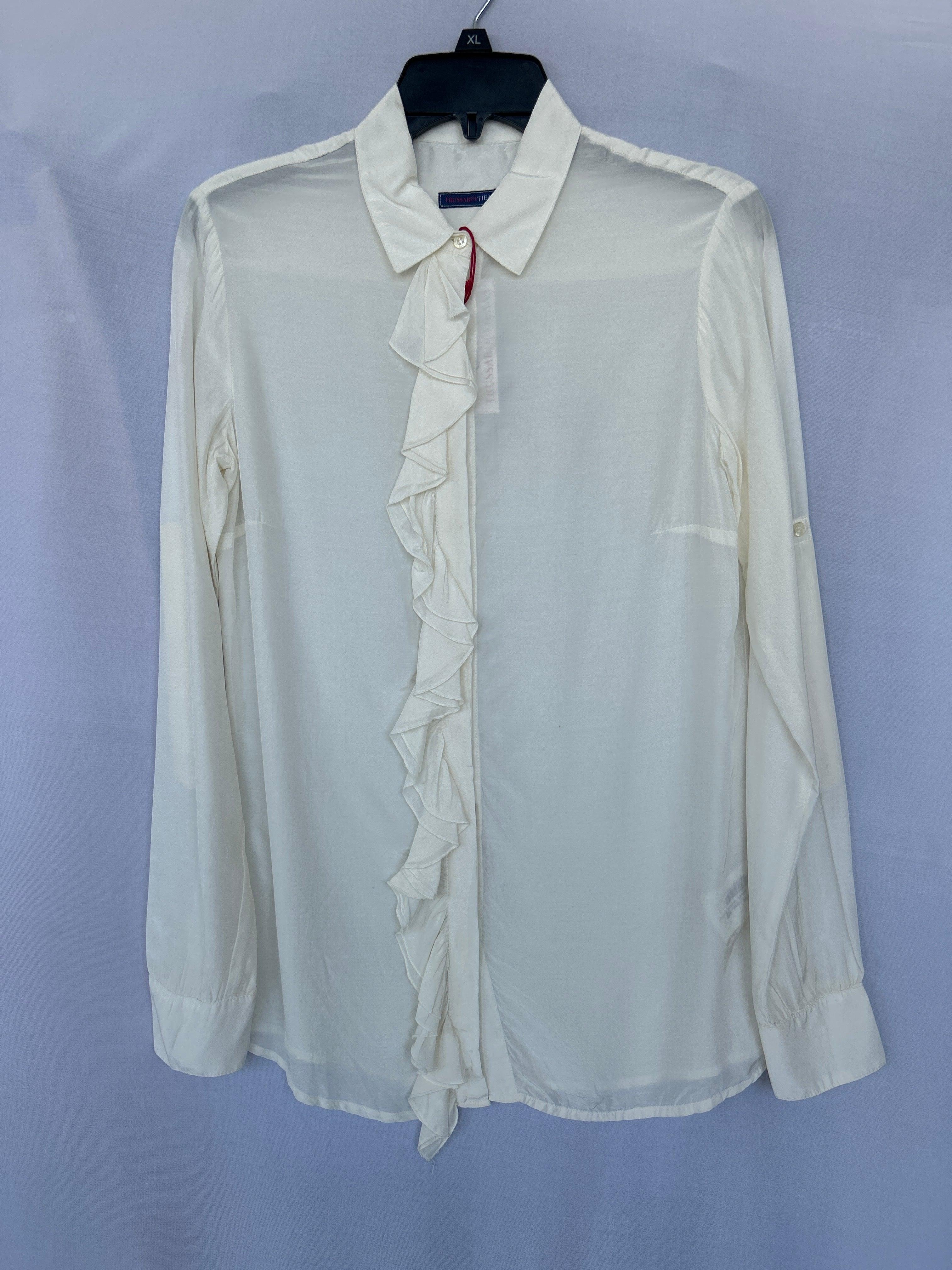 White Col-02 564360 Trussardi Women Long Sleeve Shirt