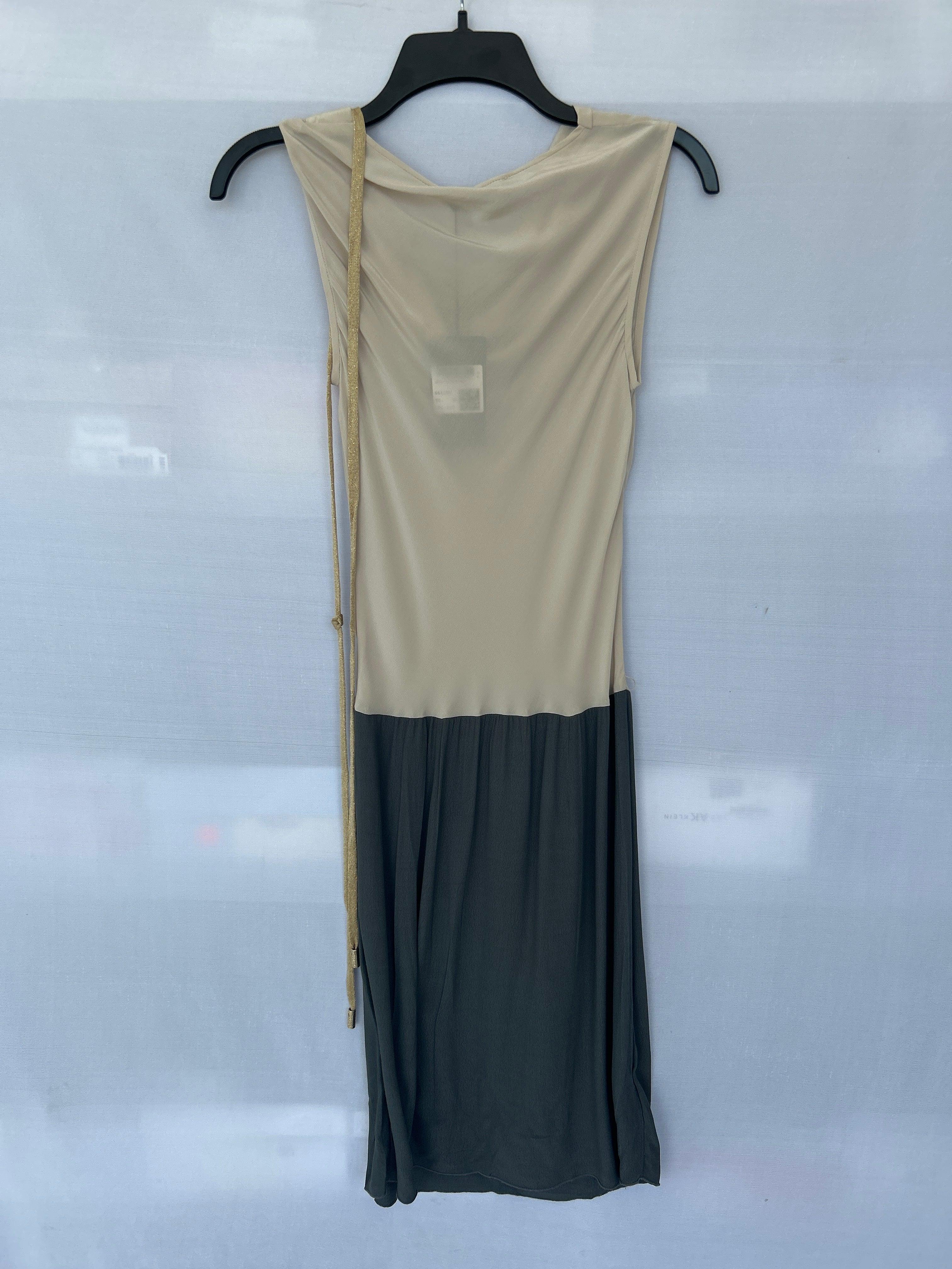 CreamG Col-110 661180 Trussardi Women Sleeveless Dress