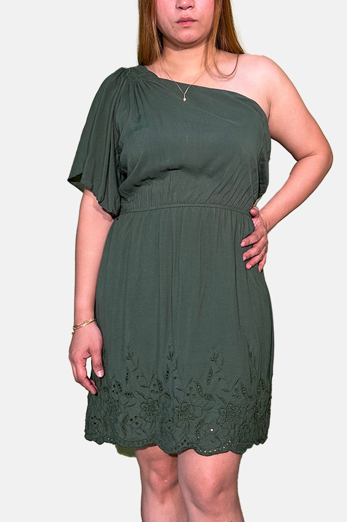 City Studio Women One side Short Sleeve Dress 5305L18BT1 Dark Green Brands Outlet City Studio Women One side Short Sleeve Dress 5305L18BT1 Dark Green Brands Outlet