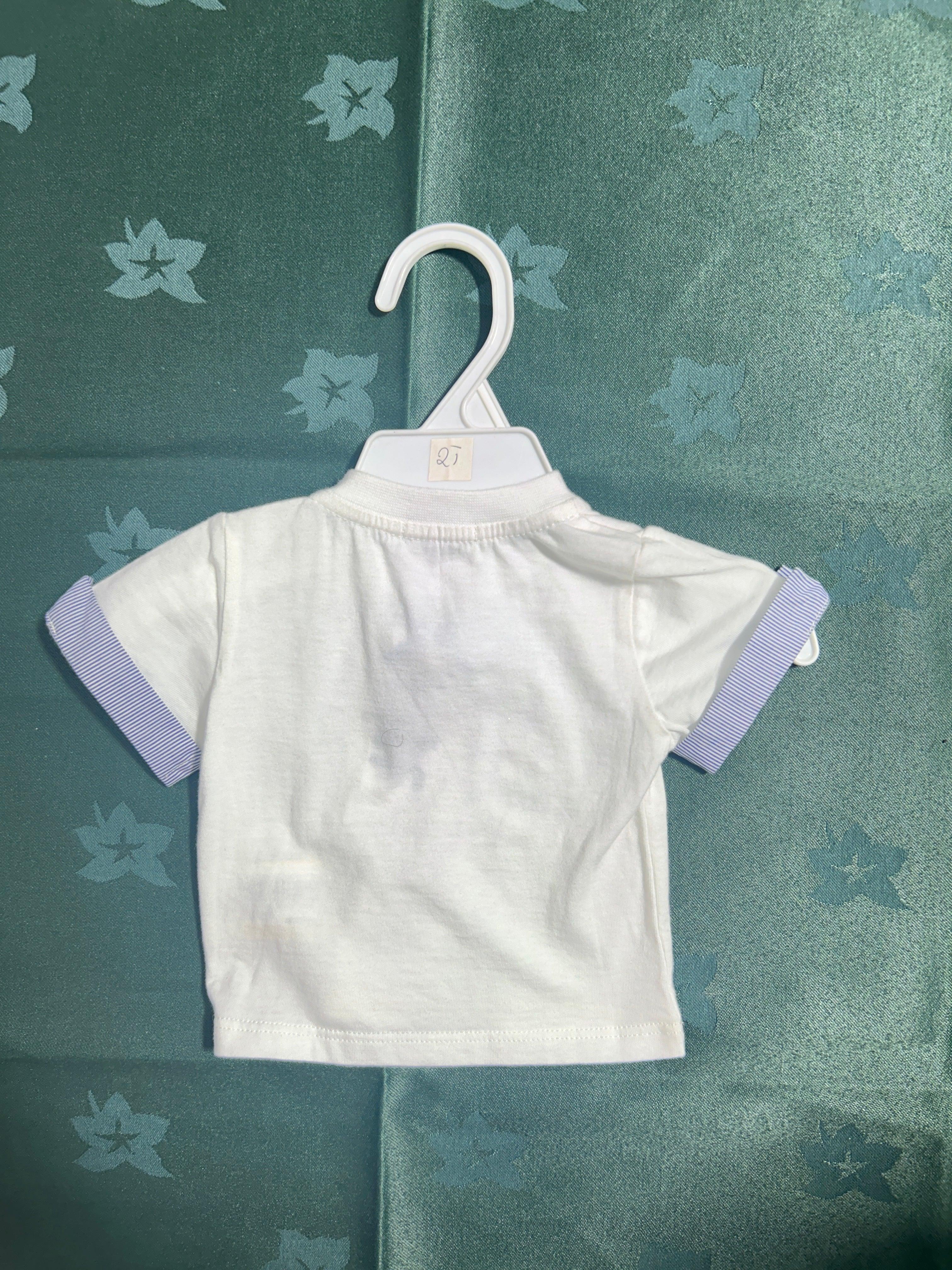 تي شيرت للأولاد من MTF أبيض اللون RN SS H92 H80 -0 1M