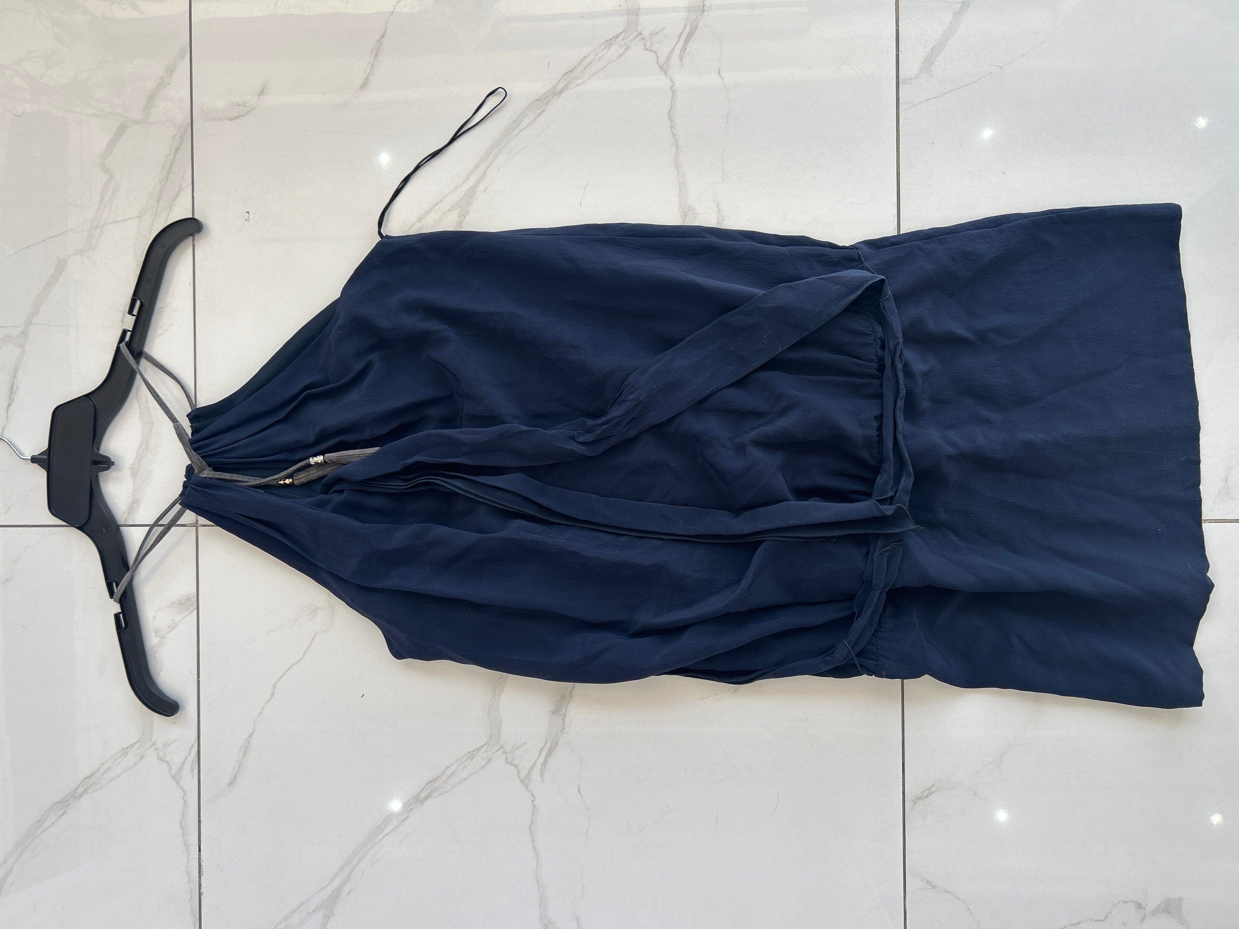 42-Navy Col- 561017 Trussardi Women Sleeveless Dress