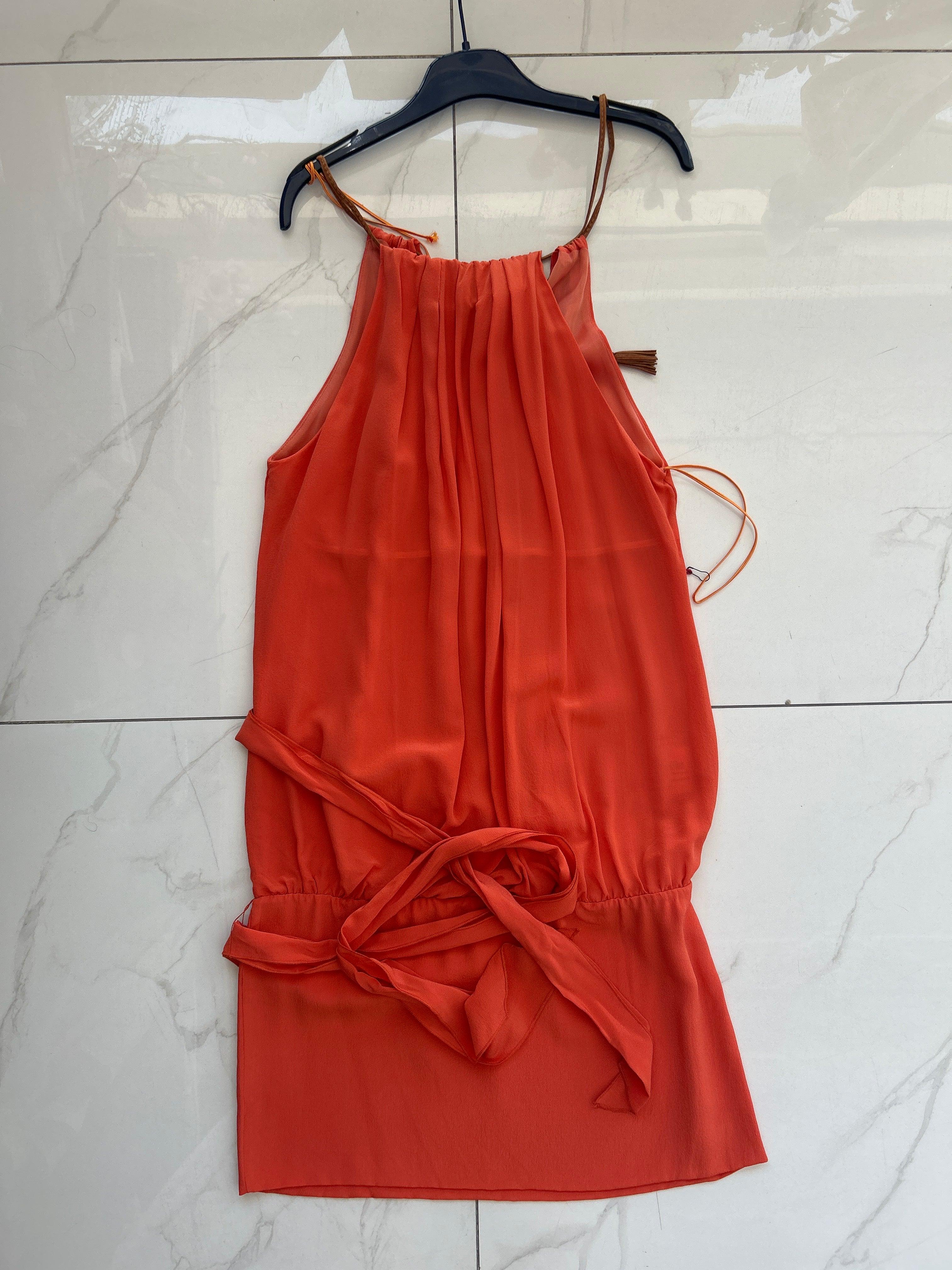 Orange Col-84 561017 Trussardi Women Sleeveless Dress