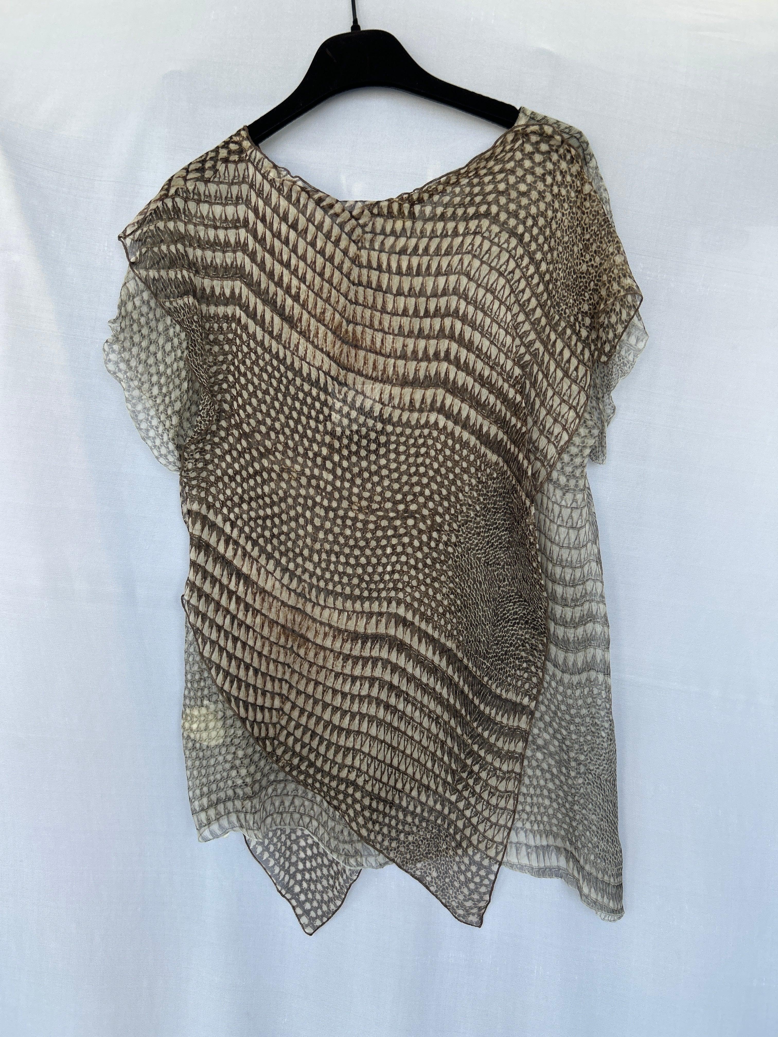 Brown 664714 Col-01 Trussardi Women Short Sleeve Top