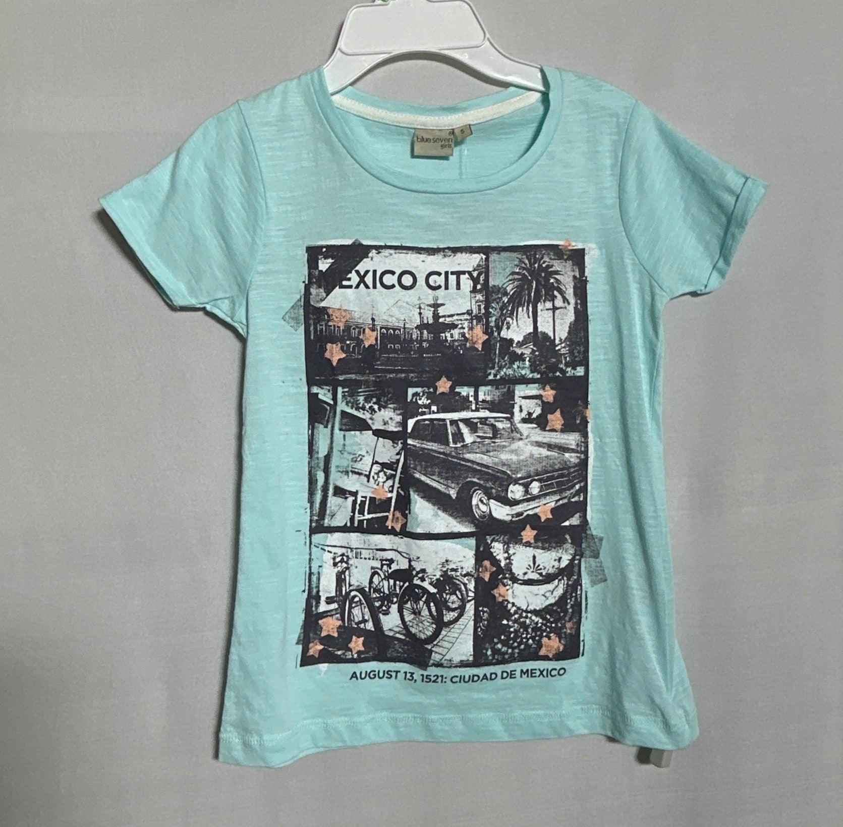 تي شيرت أزرق للفتيات السبع