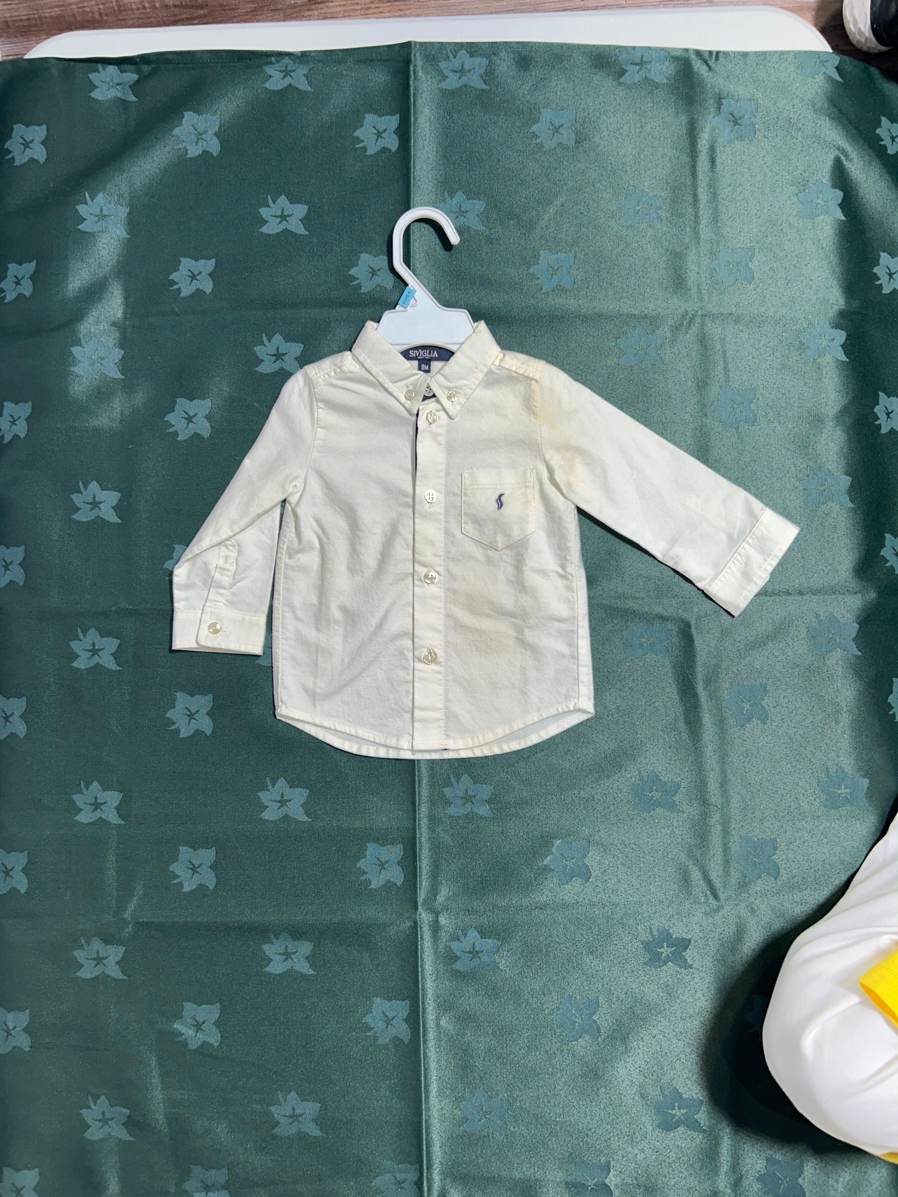 SIVIGLIA WHT- 9M BOY SHIRT 62002A