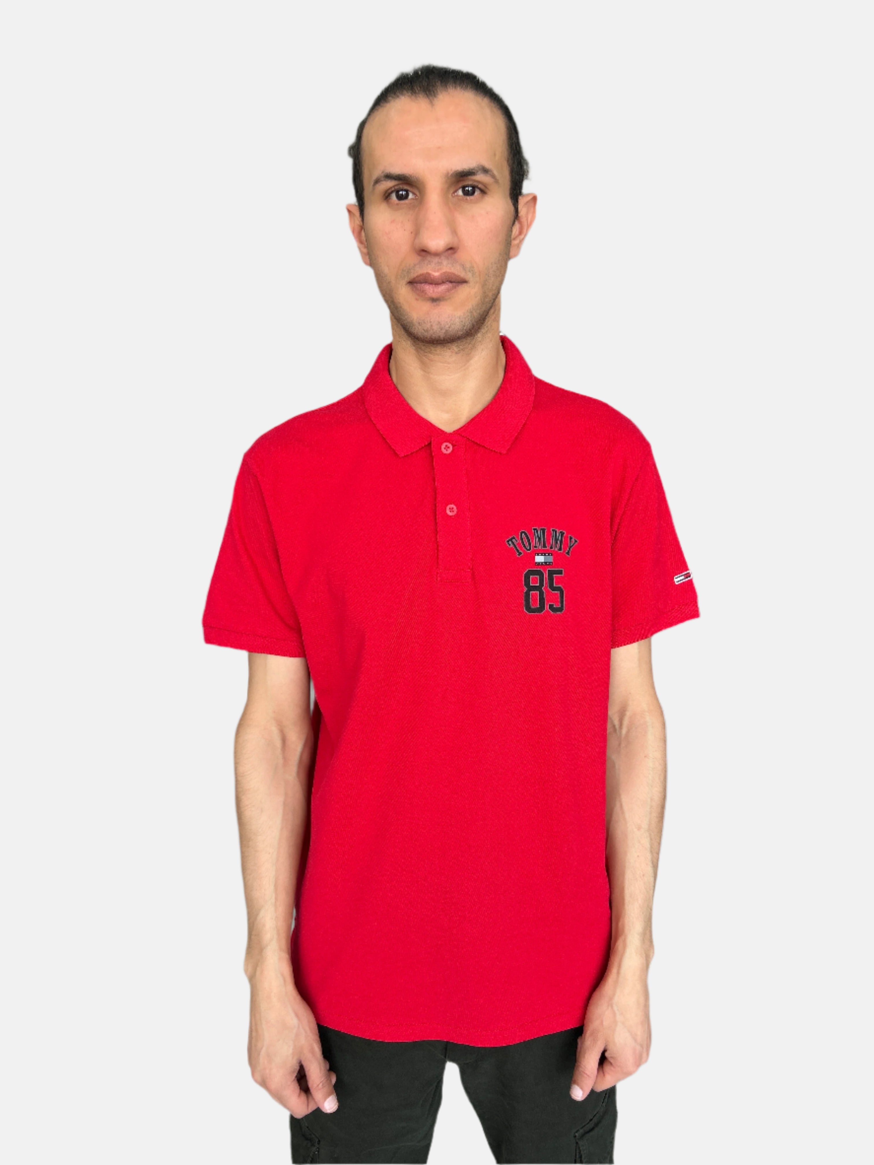 Tommy Hilfiger Men Polo T-Shirt Red 2526
