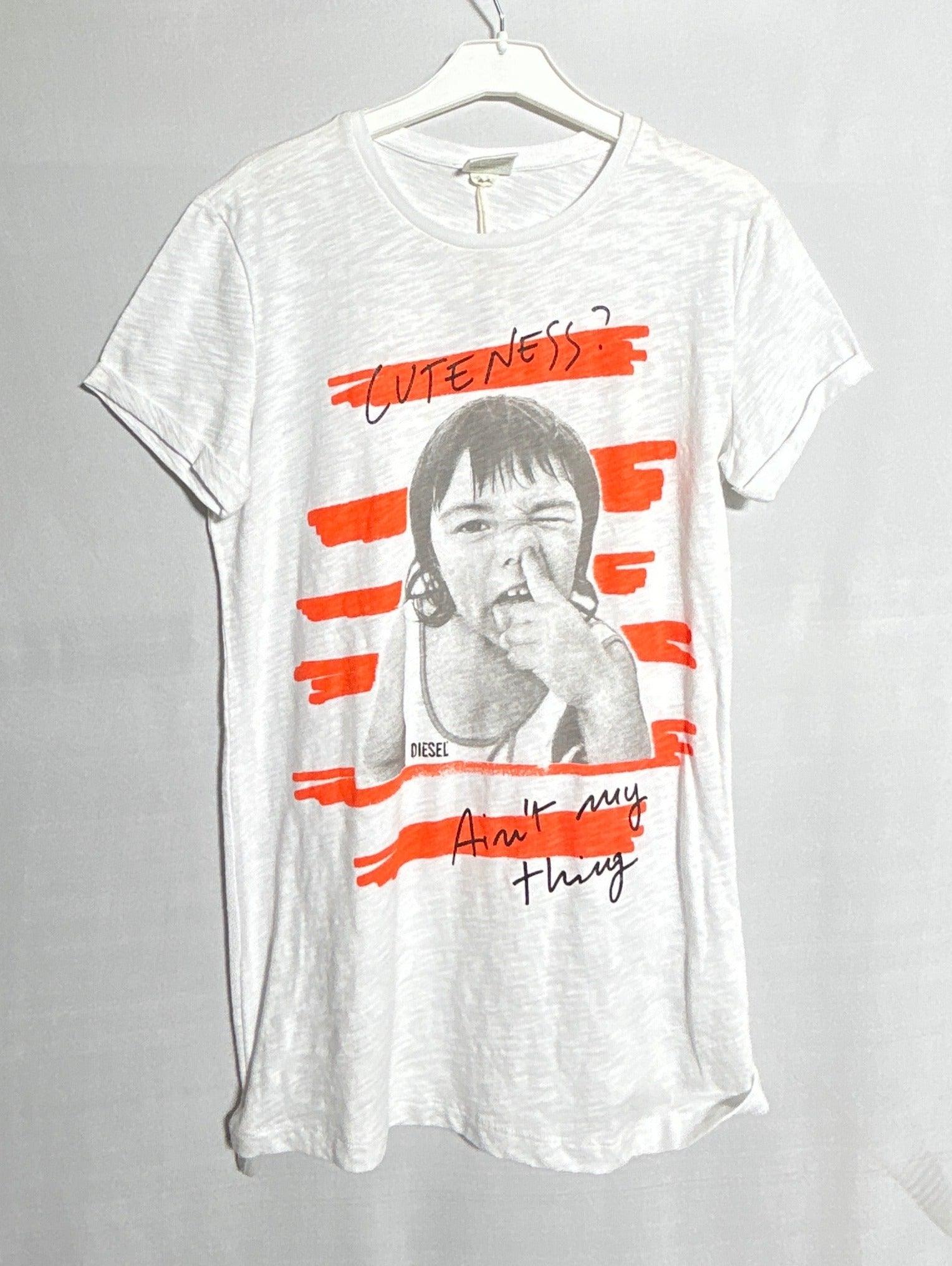 تي شيرت ديزل للأولاد SS KYAFL-K100 WHT-XXL