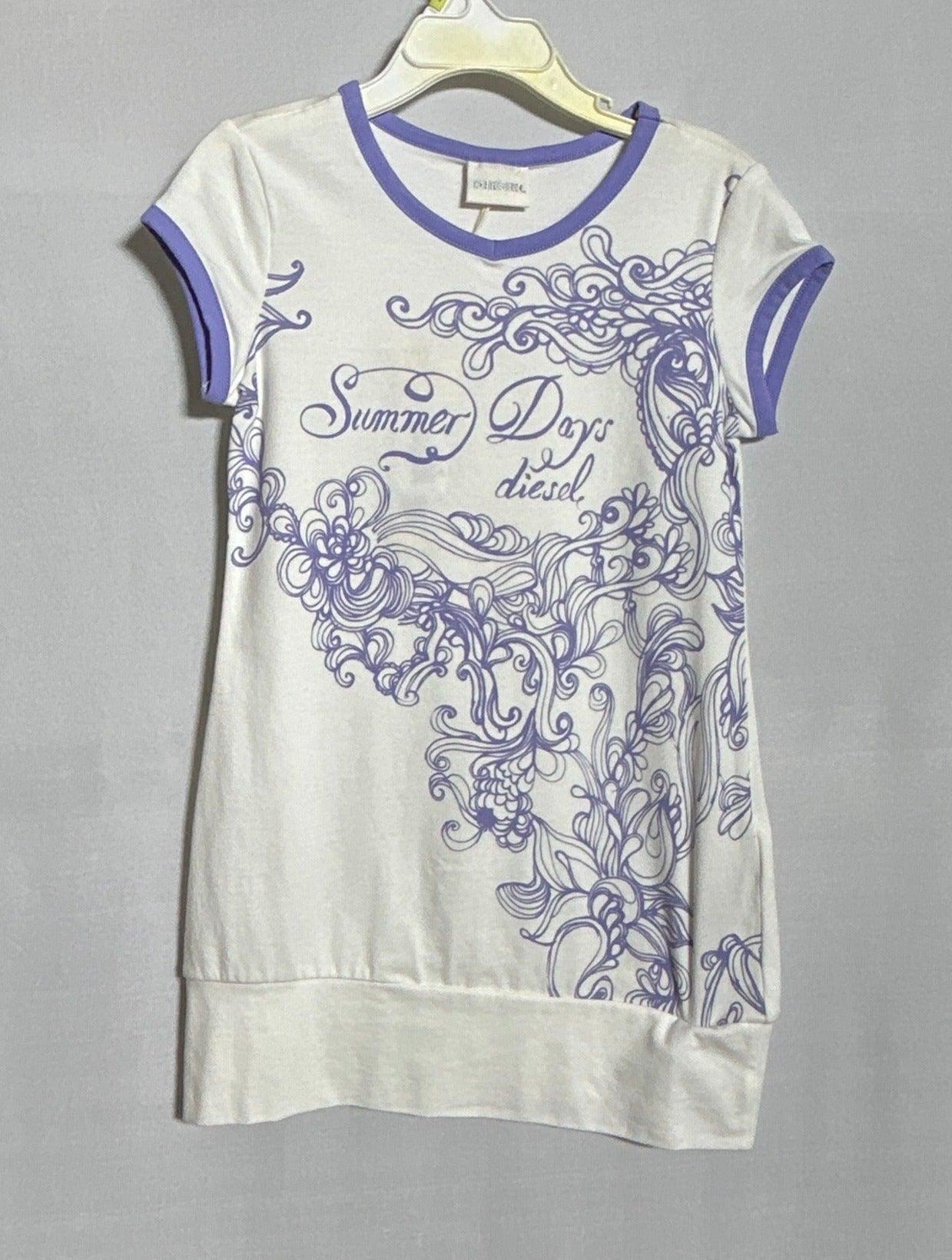 فستان ديزل للبنات HK008416 أبيض-XXS