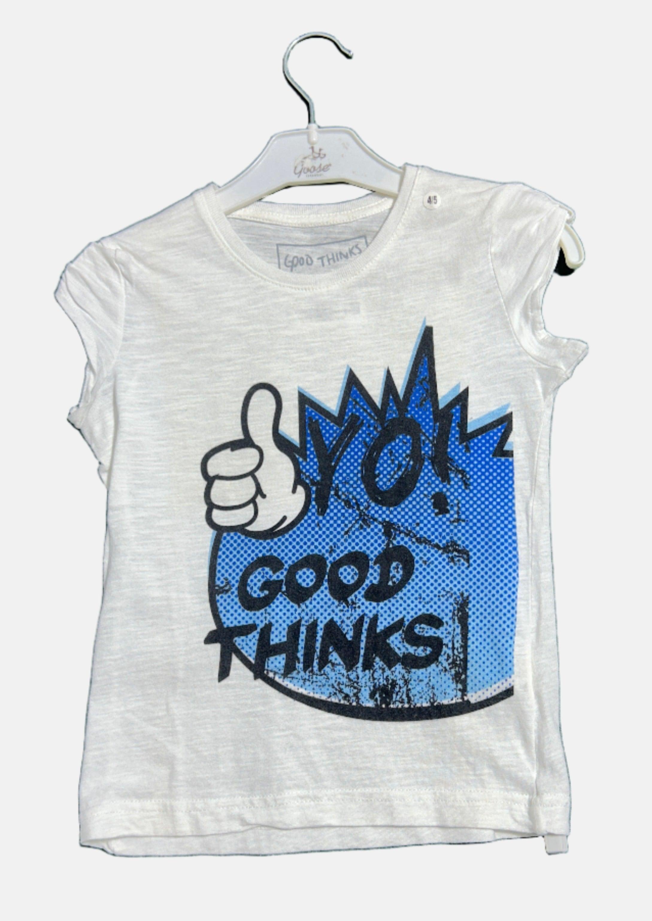 GOOD THINKS GIRL T-SHIRT 4/5Y