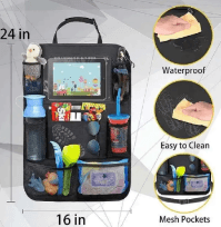 حقيبة تخزين السيارة باللون الأسود