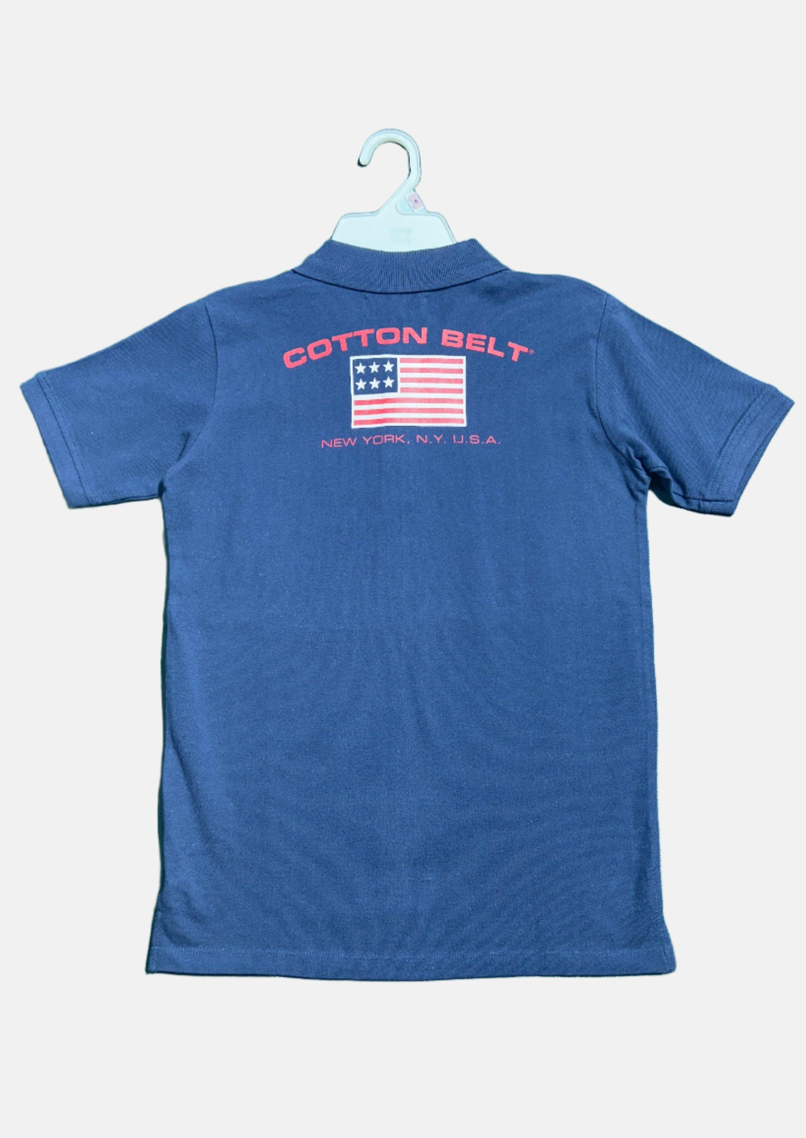 COTTON BELT NVY-14Y BOY POLO T-SHIRT