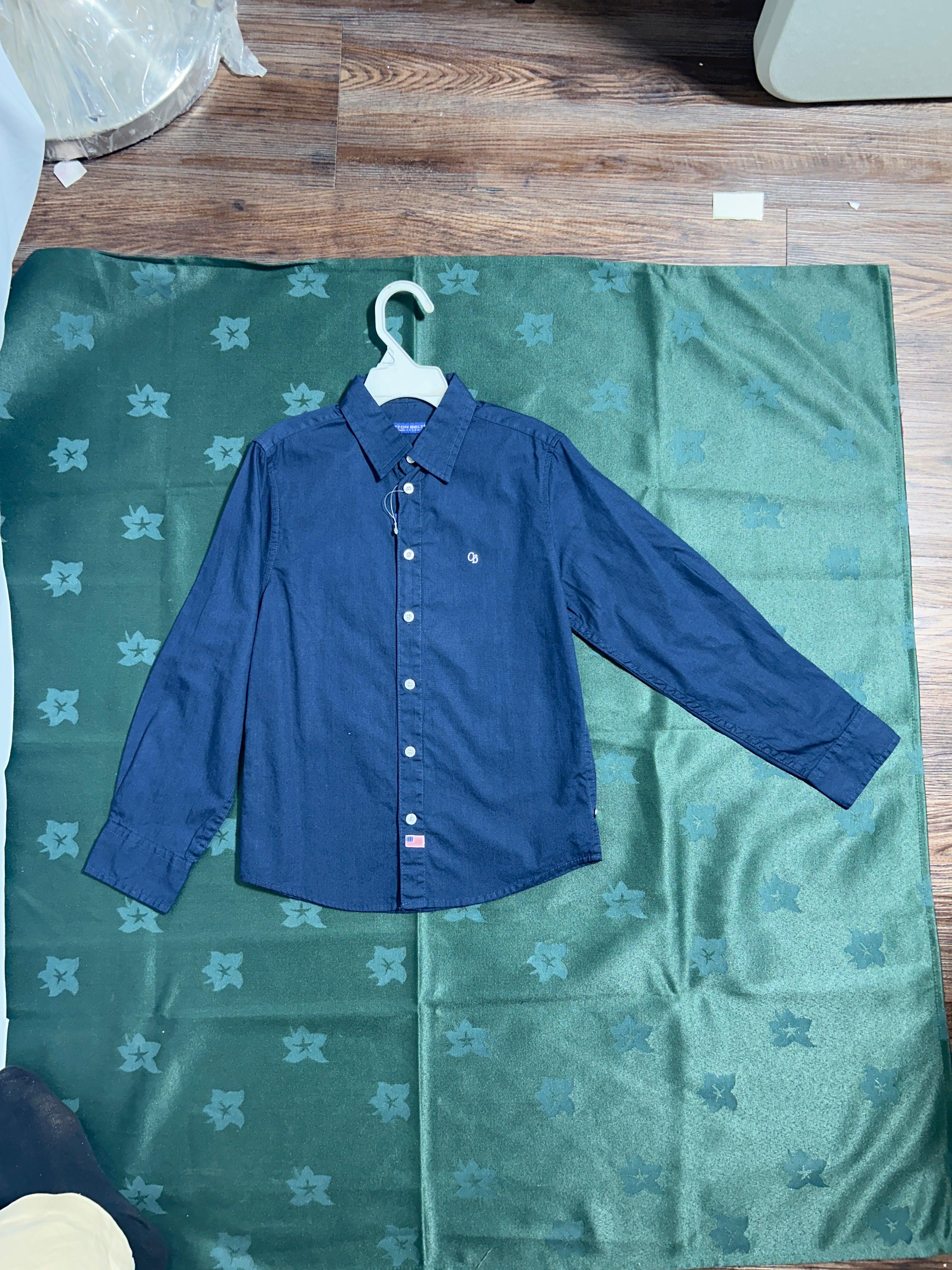 COTTON BELT NAVY-6Y BOY SHIRT 500100
