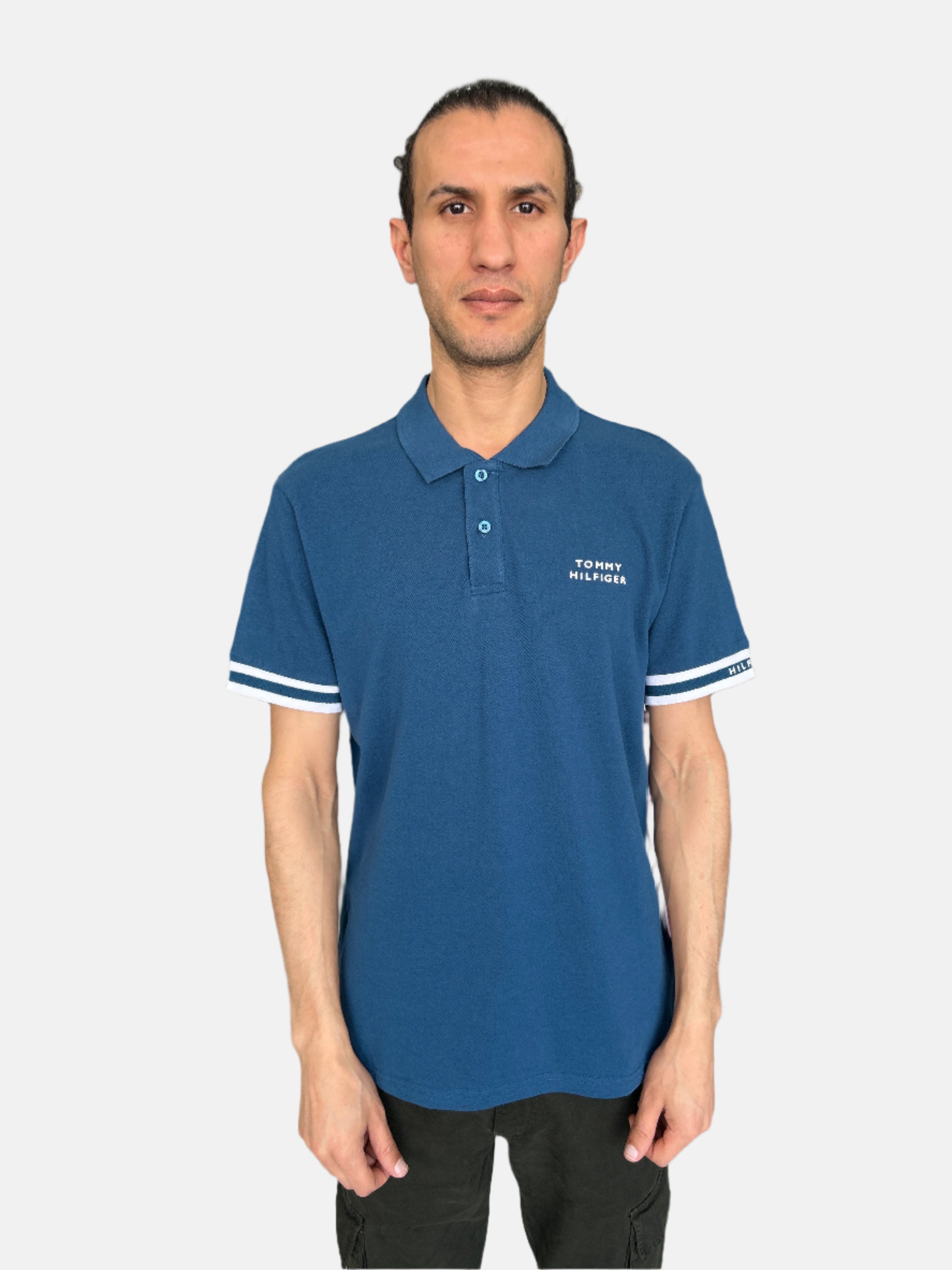 Tommy Hilfiger Men Polo T-Shirt Blue 2526