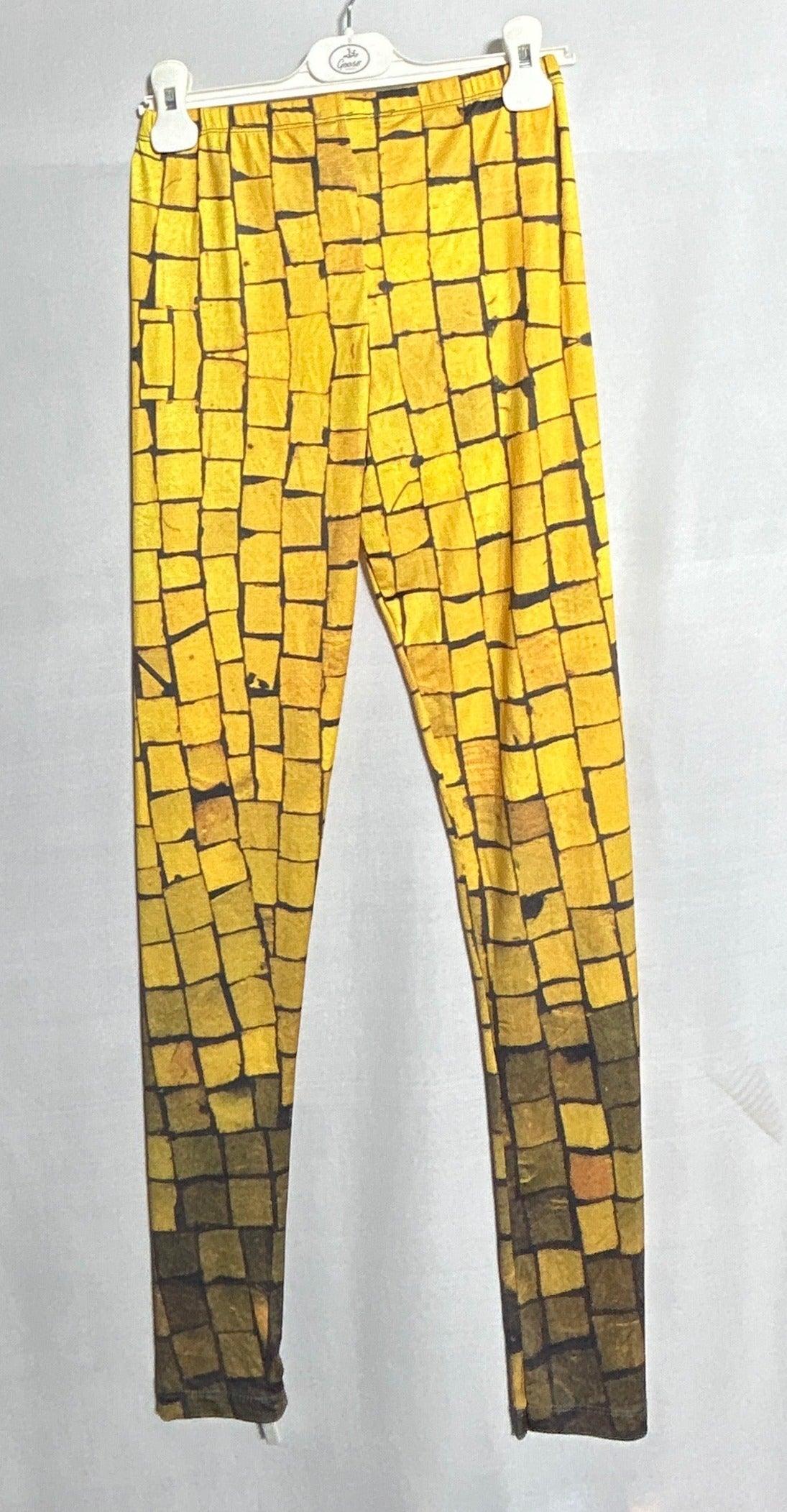 LE FARFALLE LEGGINGS YELLOW PRINT