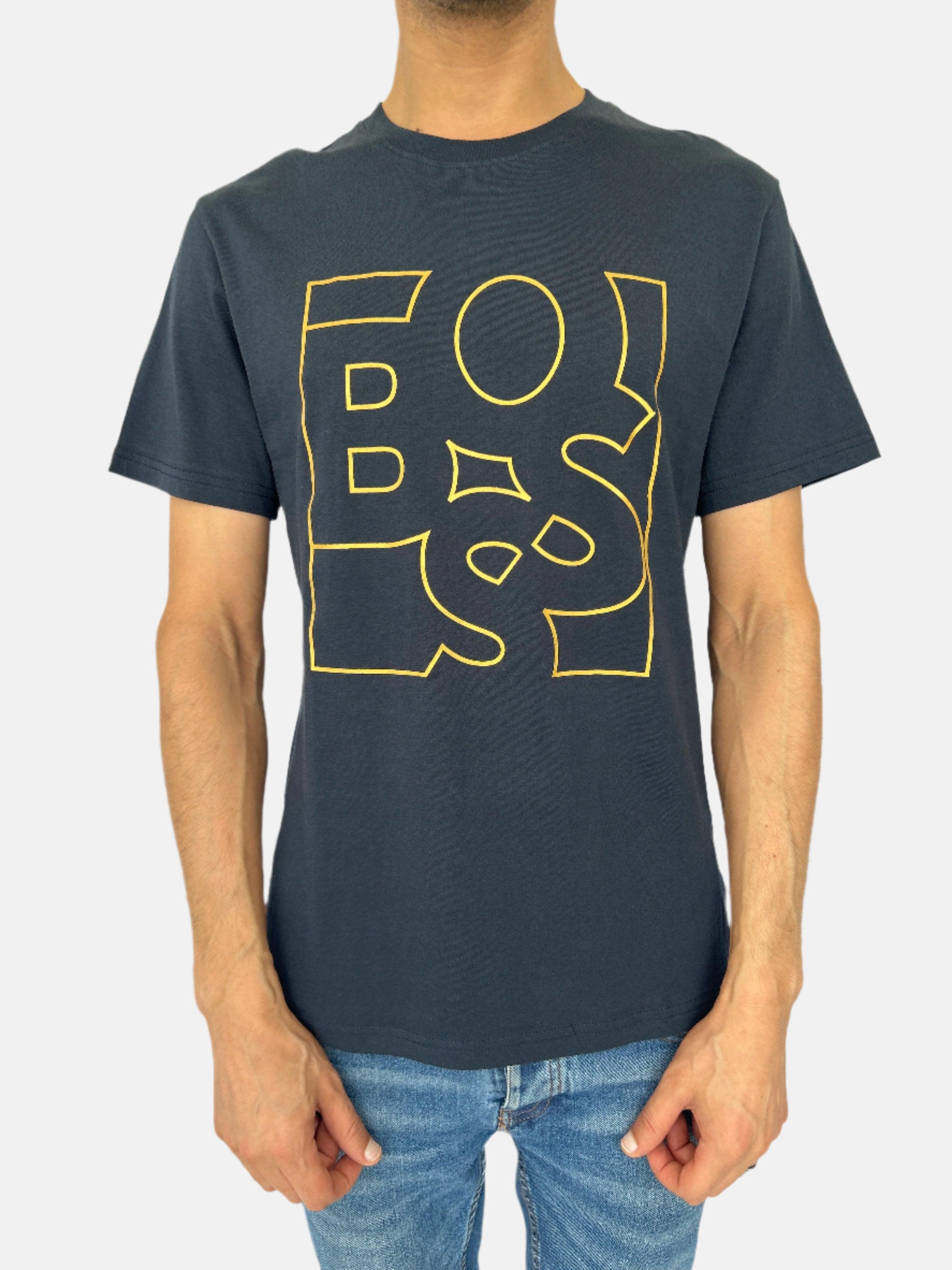 تي شيرت BOSS Dark Navy ذو الرقبة المستديرة