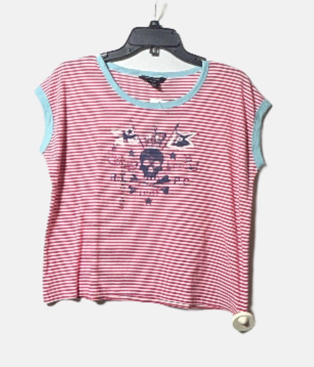 RALPH LAUREN SZ/XL RED MUTI GIRL T-SHIRT 313178900KZ1