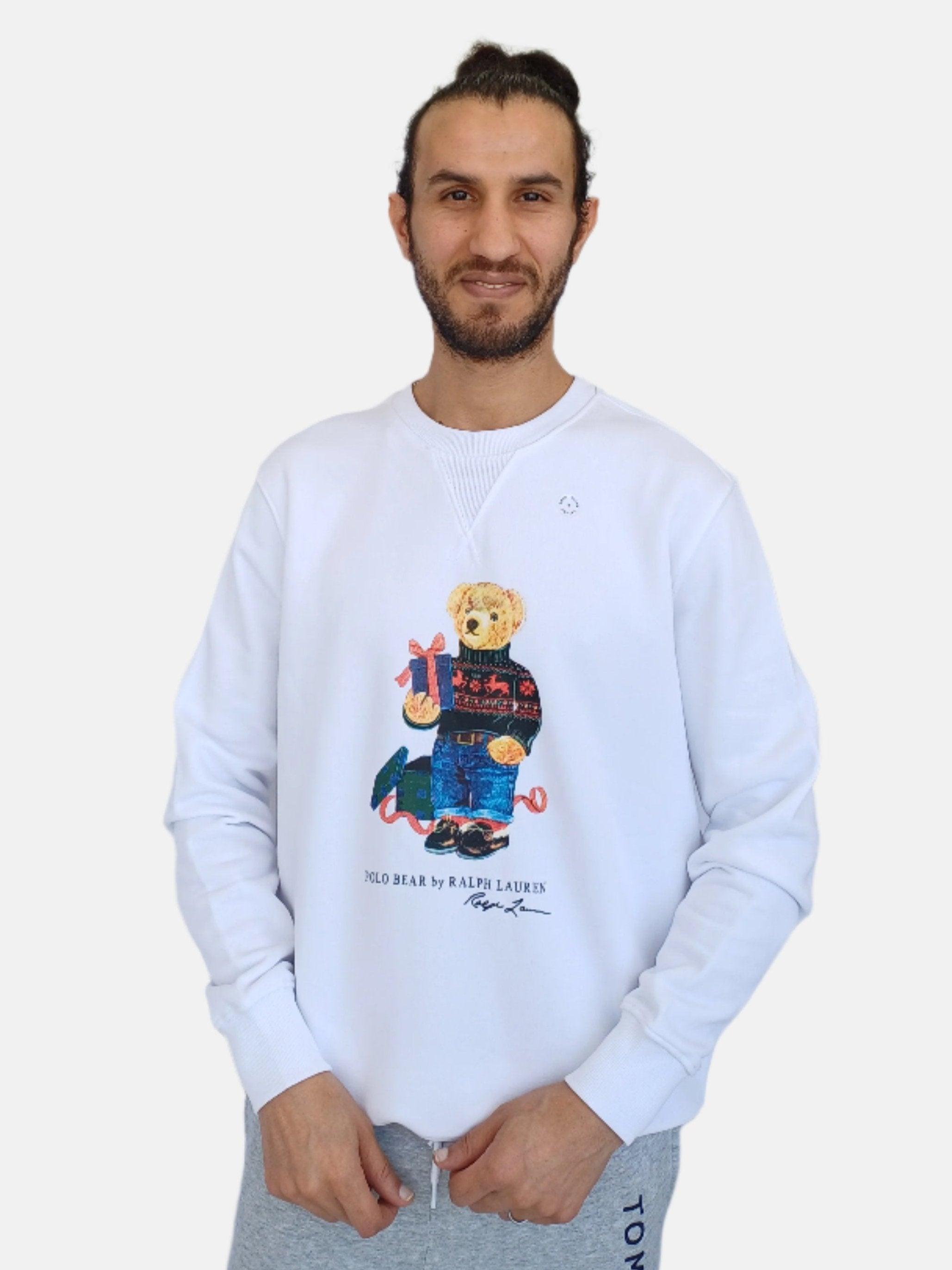 White Polo Bear By Ralph Lauren Crew Neck Sweatshirt