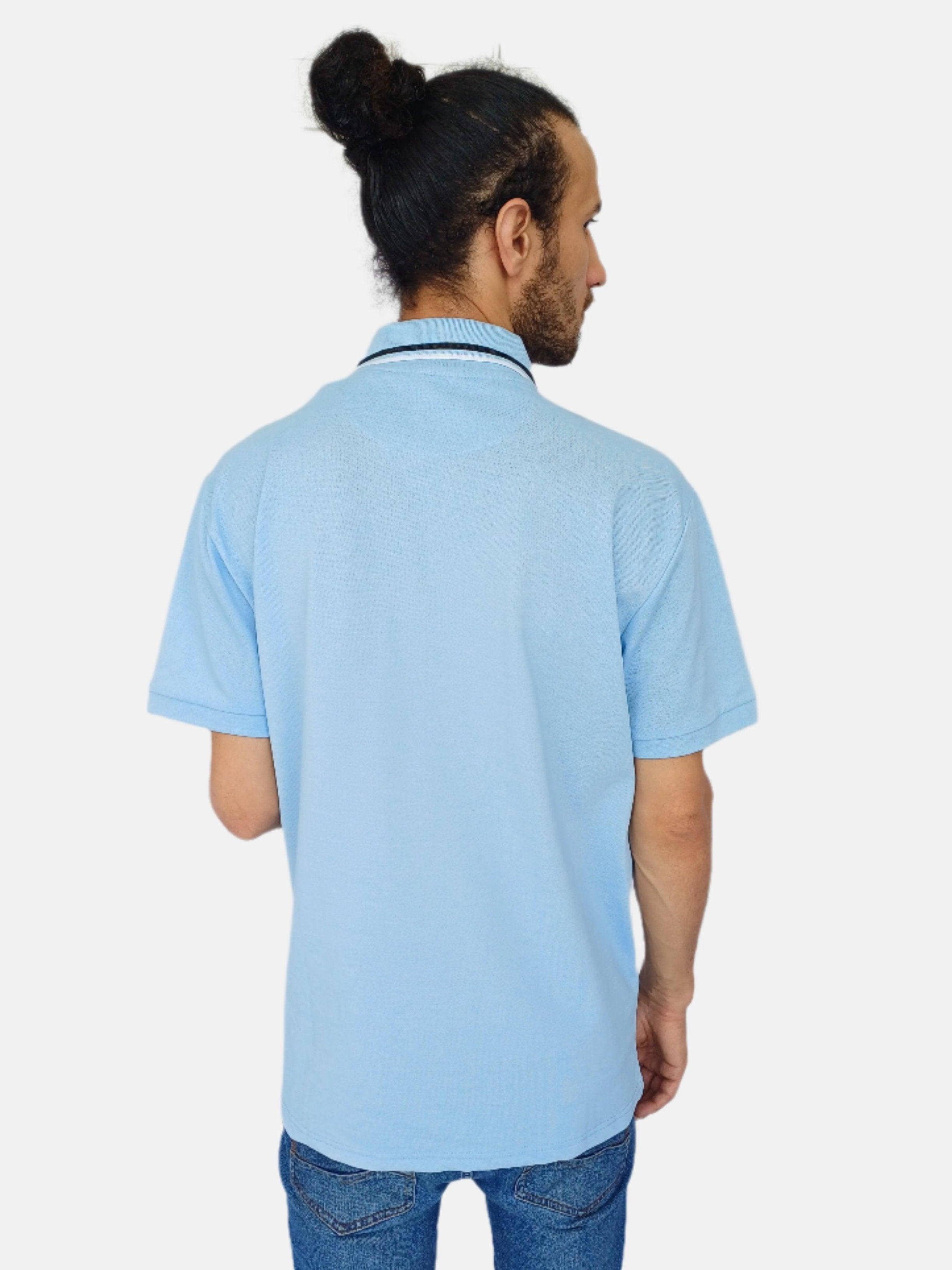 XL-Blue Black,white Stripe Boss Polo T-shirt 432-50249000