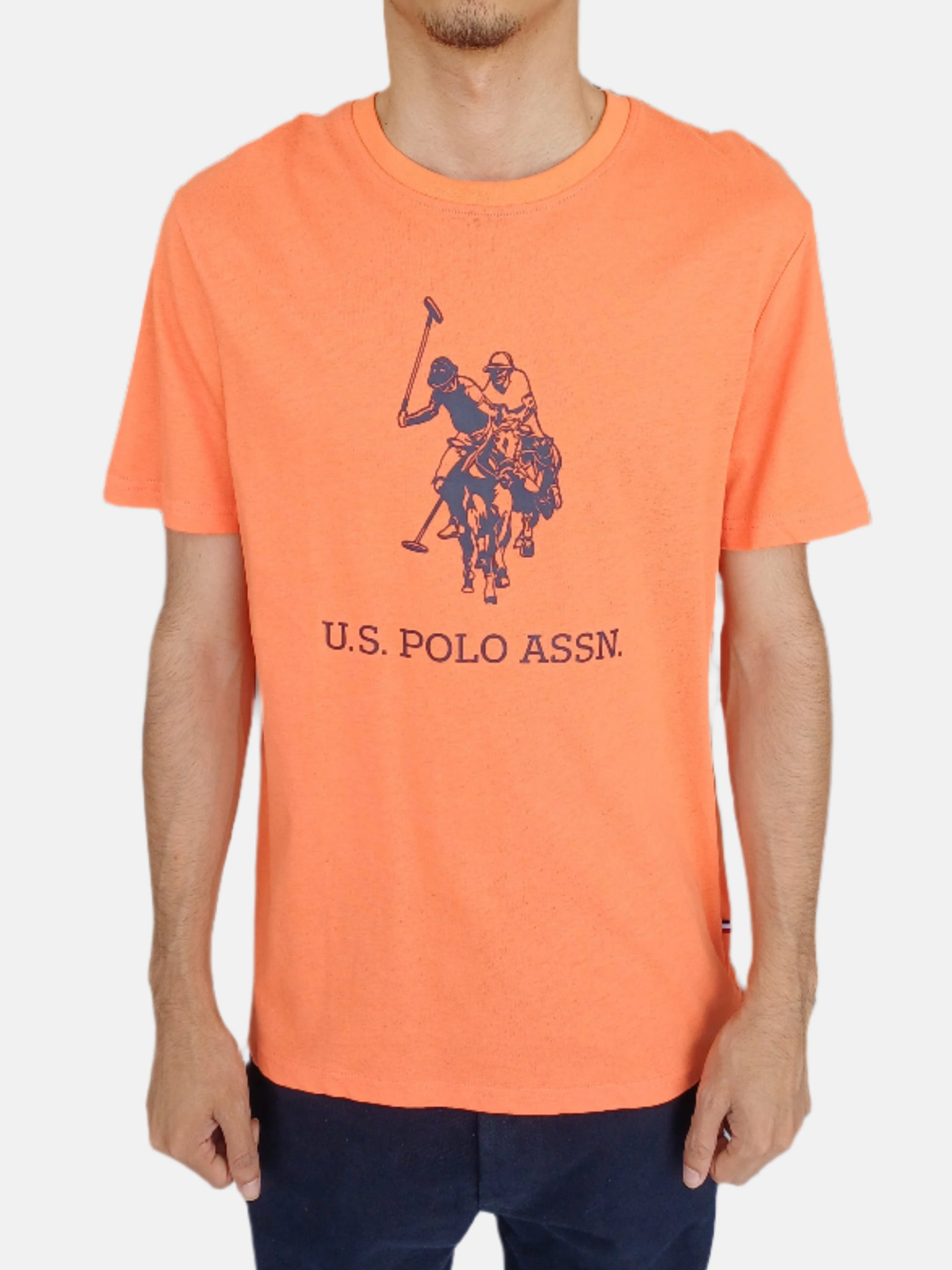 U.S. Polo Assn. Round Neck T-Shirts Orange 60