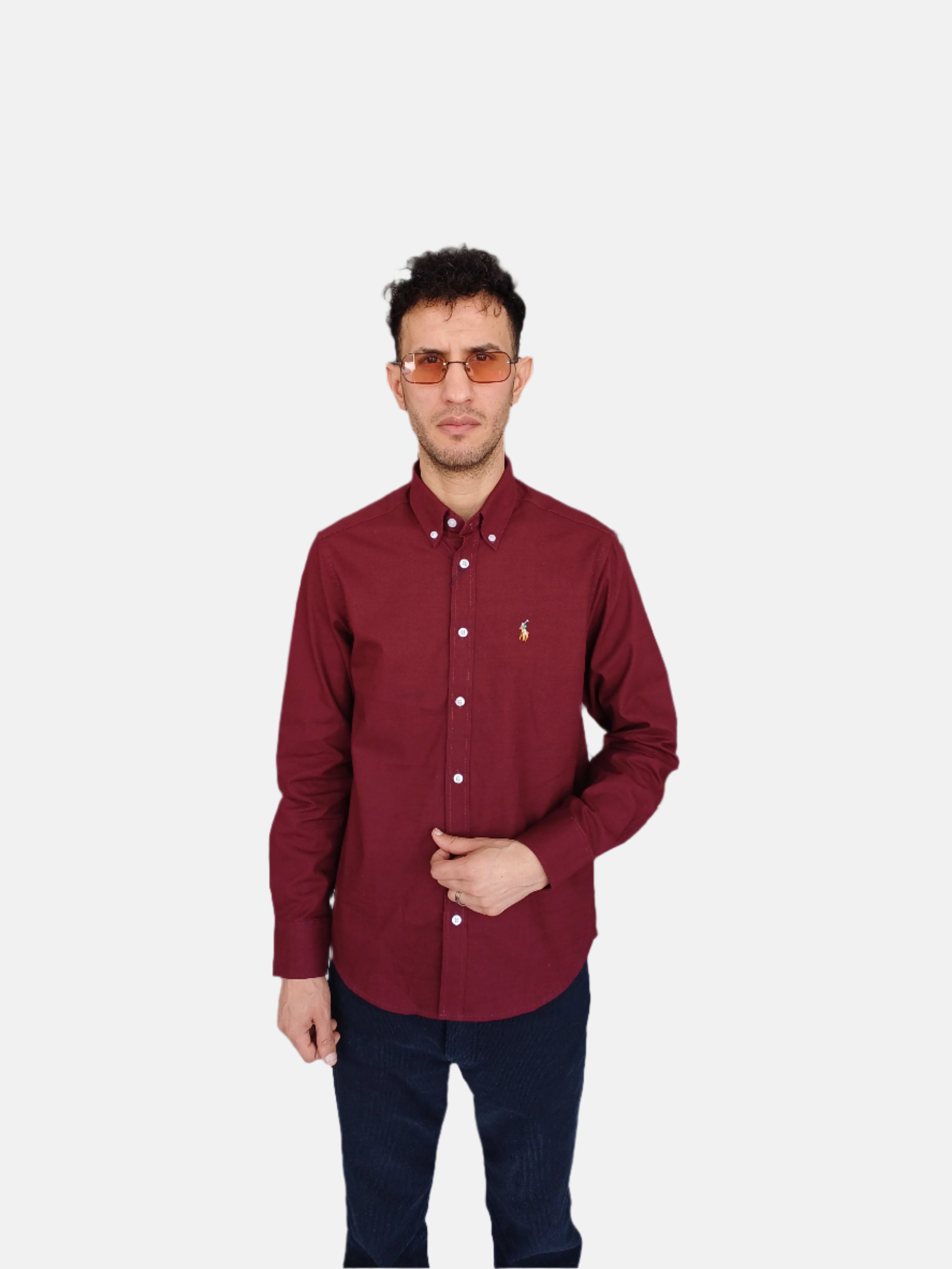 ralph lauren rn 41381 dress shirt Polo Ralph Lauren Men's 17 36-37 L/S Light Blue Dress Shirt RN# 41381 EUC. GB3
