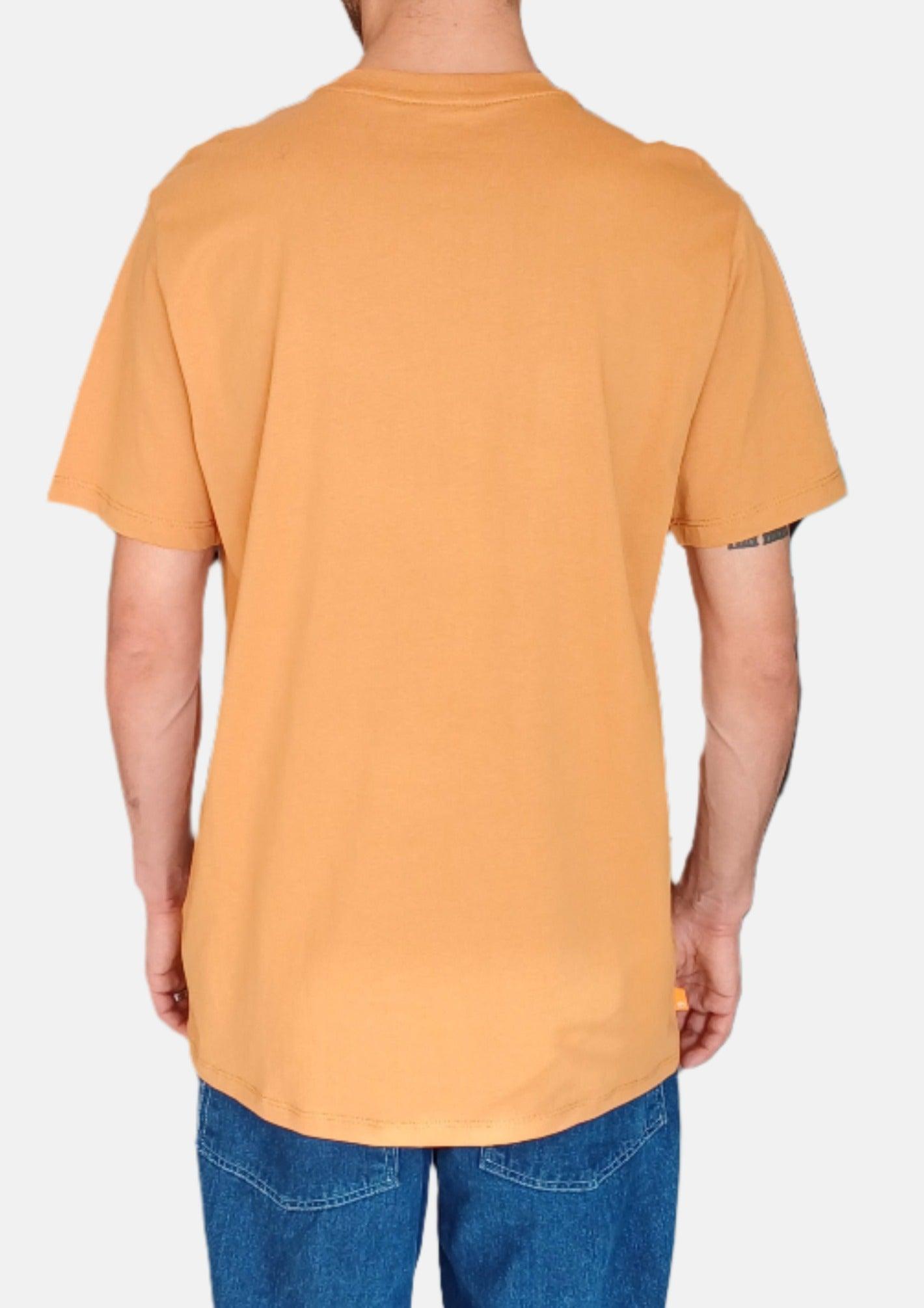 TIMBERLAND BROWN TIMBERLAND TREE PRINT 1 RN T-SHIRT SS