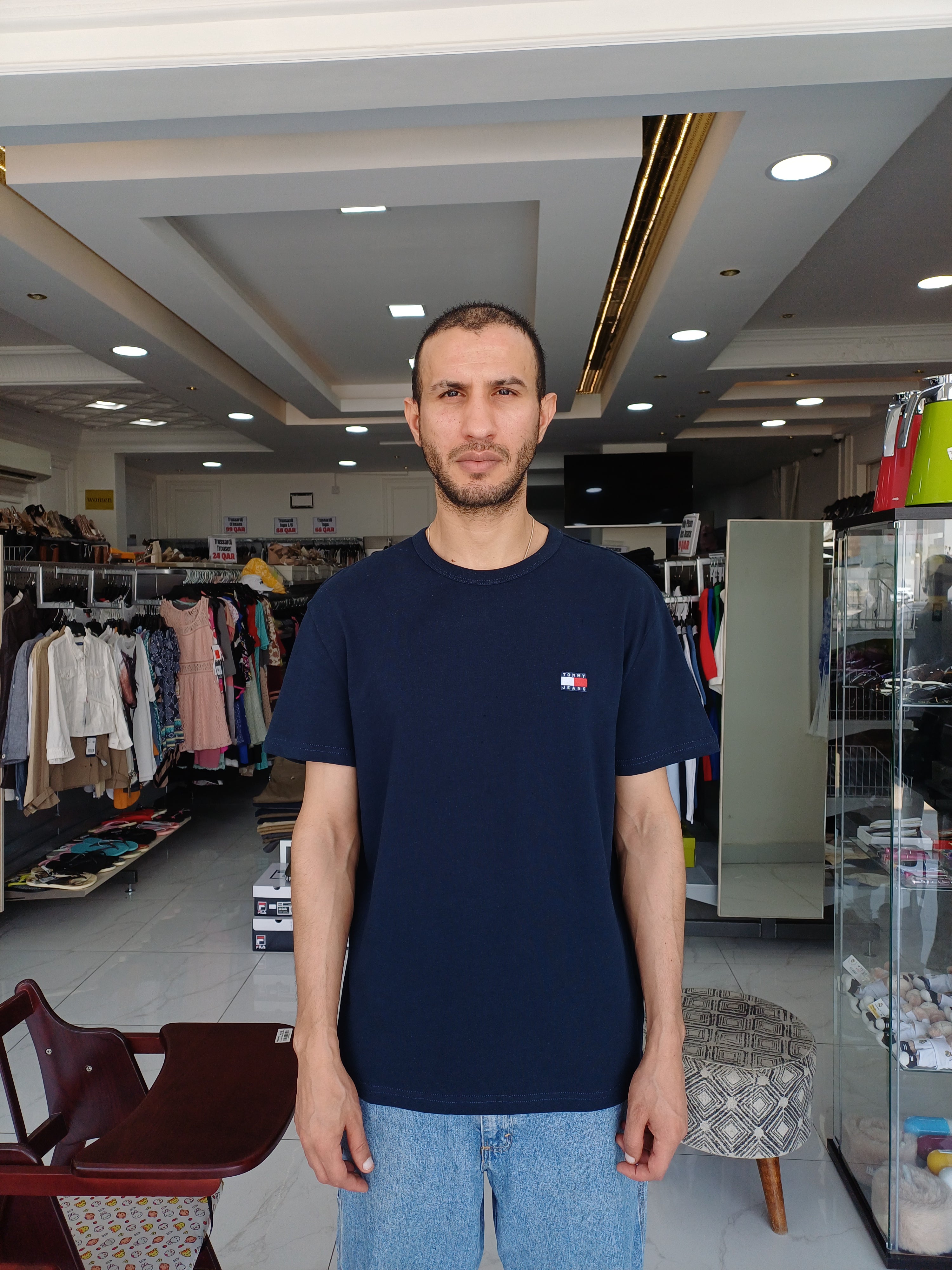 Tommy Jeans T-Shirt Round Neck Navy 11082025